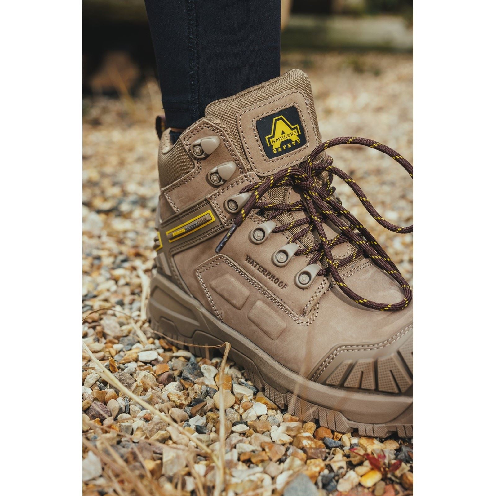 Amblers Safety Men's AS965C Stone Safety Boot in Stone