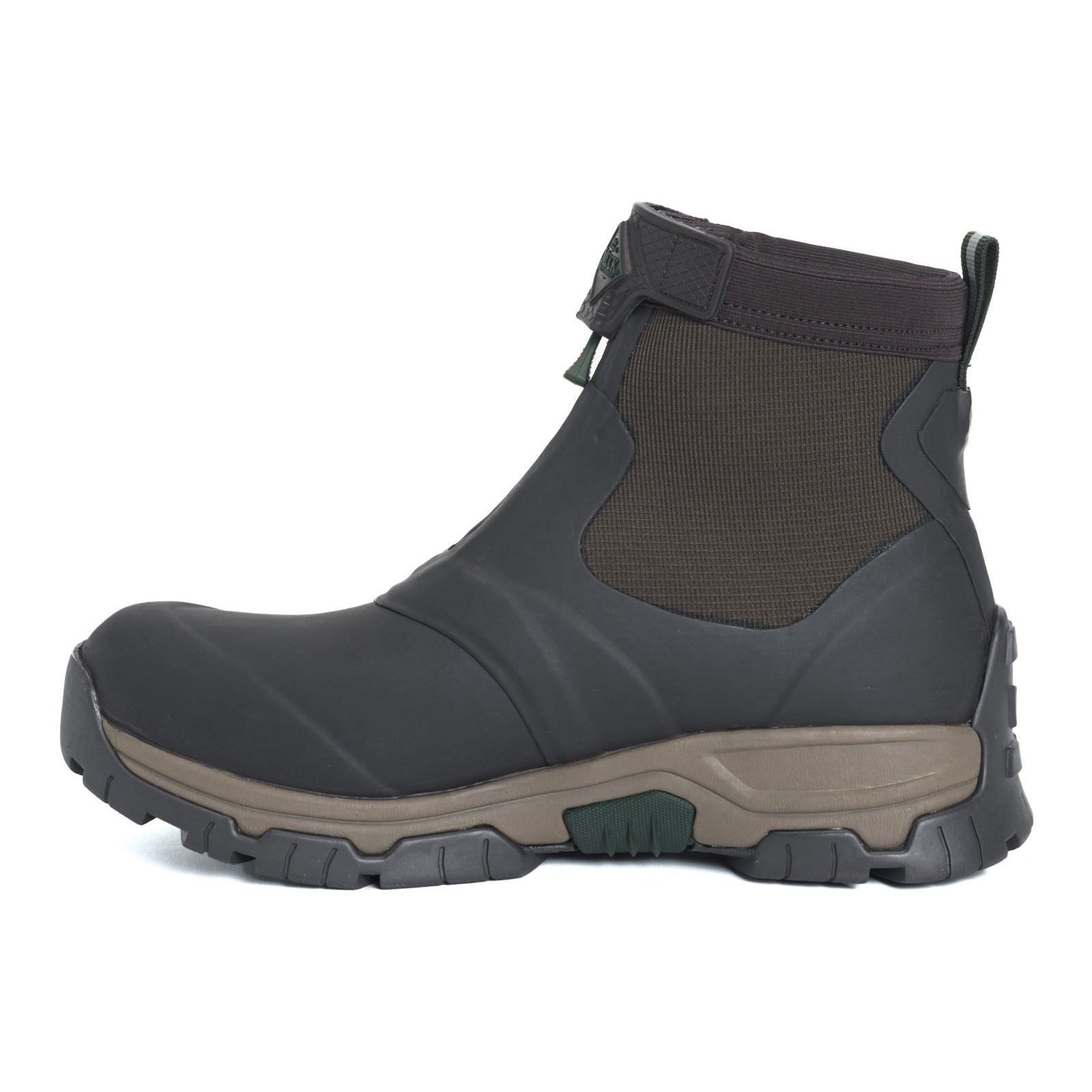 Muck Boots Men's Apex Mid Zip Wellingtons in Dark Brown