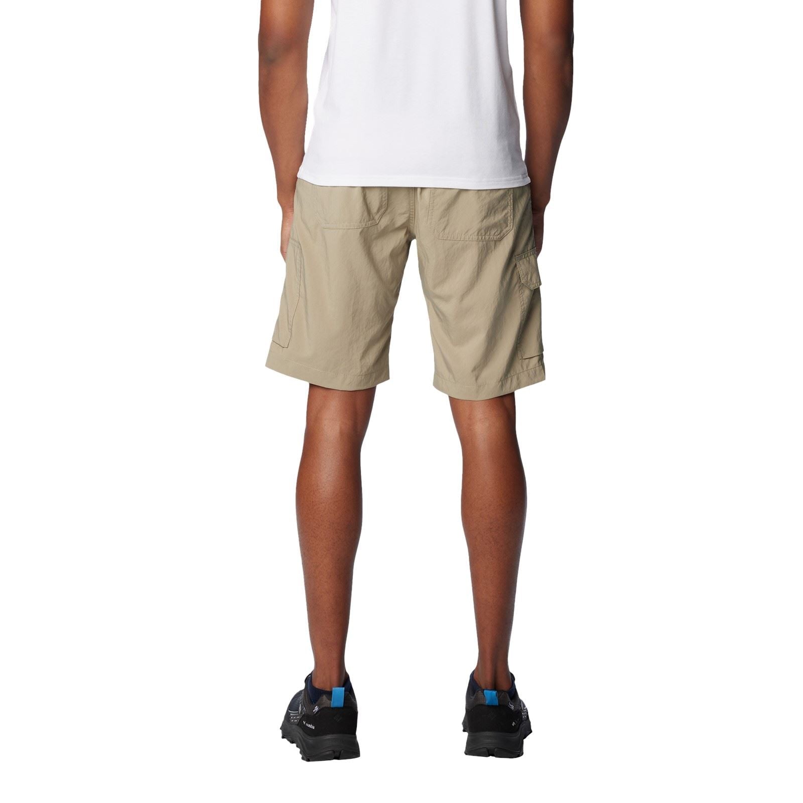 Columbia Silver Ridge Utility Cargo Short Polyester Men's Brown Knee-Length Shorts