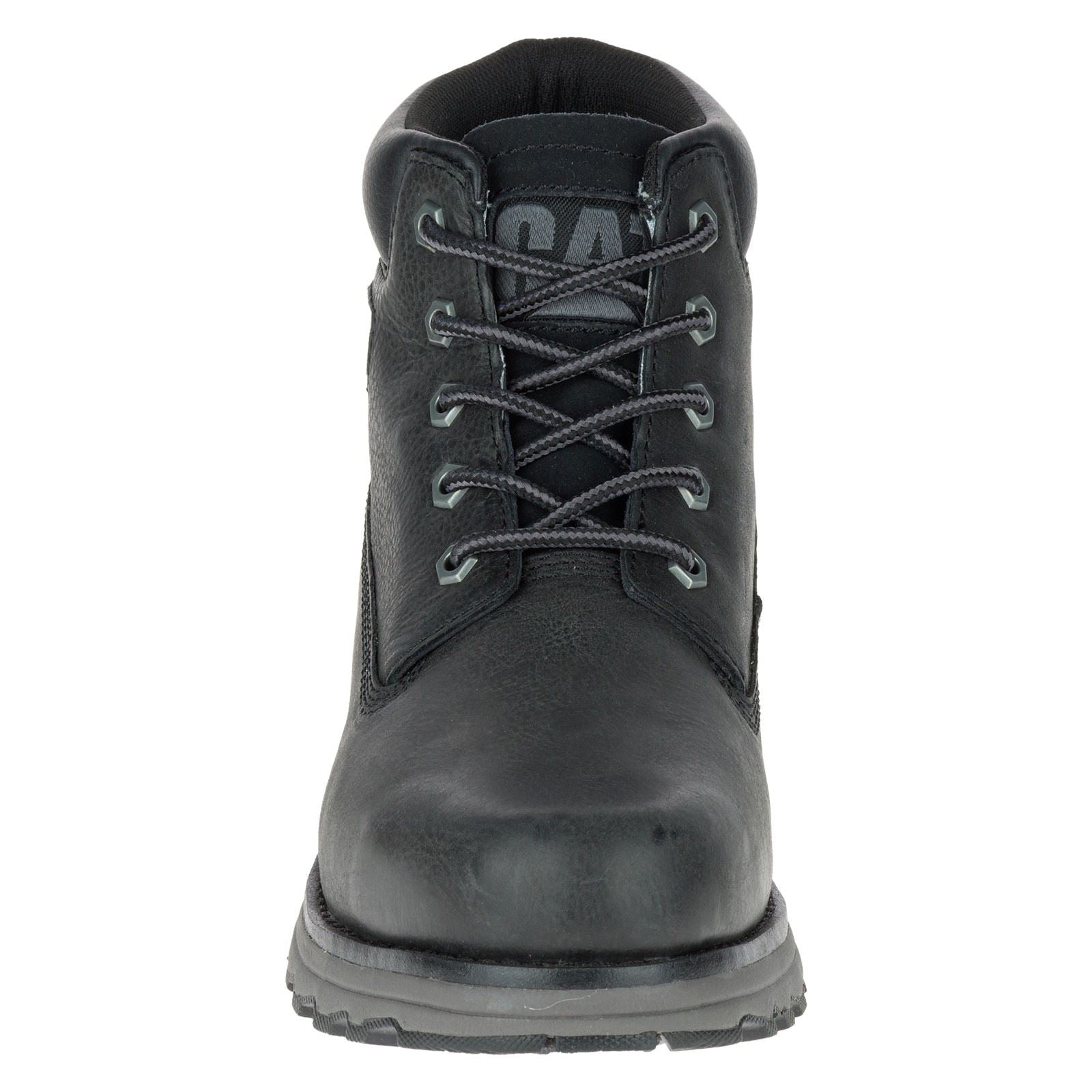 CAT Lifestyle Founder Nubuck Leather Men's Black Ankle Boots