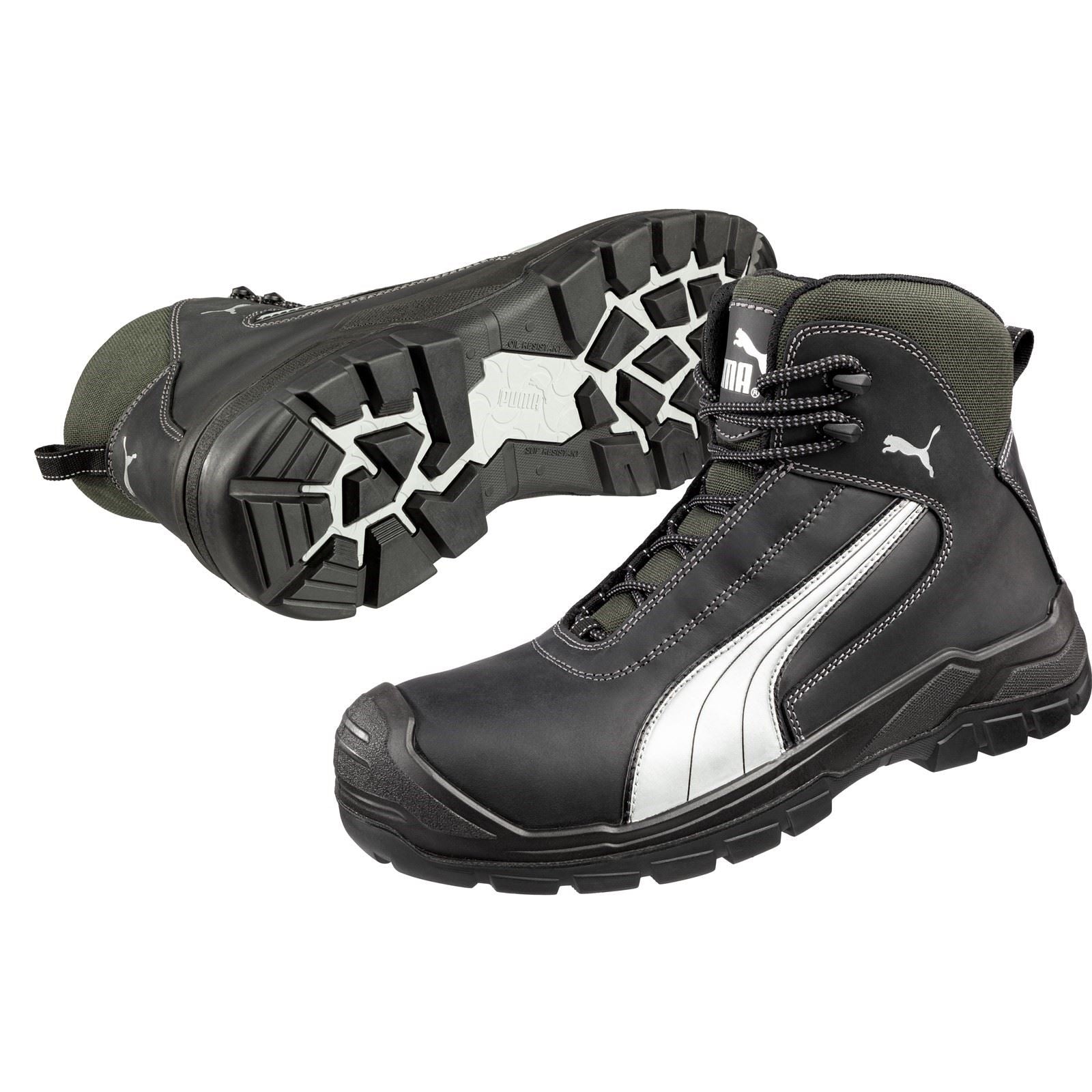Puma Safety Men's Cascades Mid S3 Safety Boot in Black