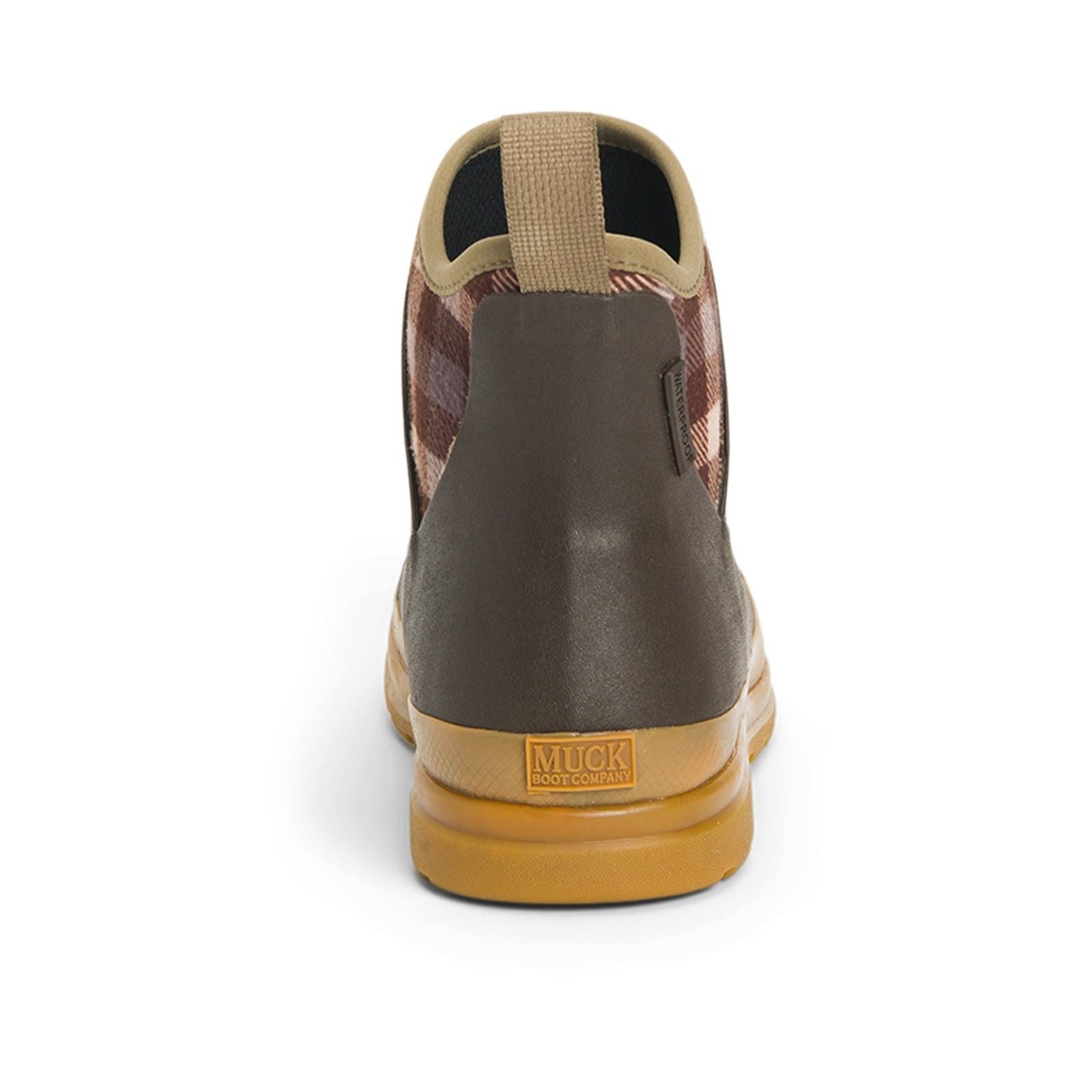 Muck Boots Women's Originals Ankle Wellingtons in Brown/Plaid/Gum