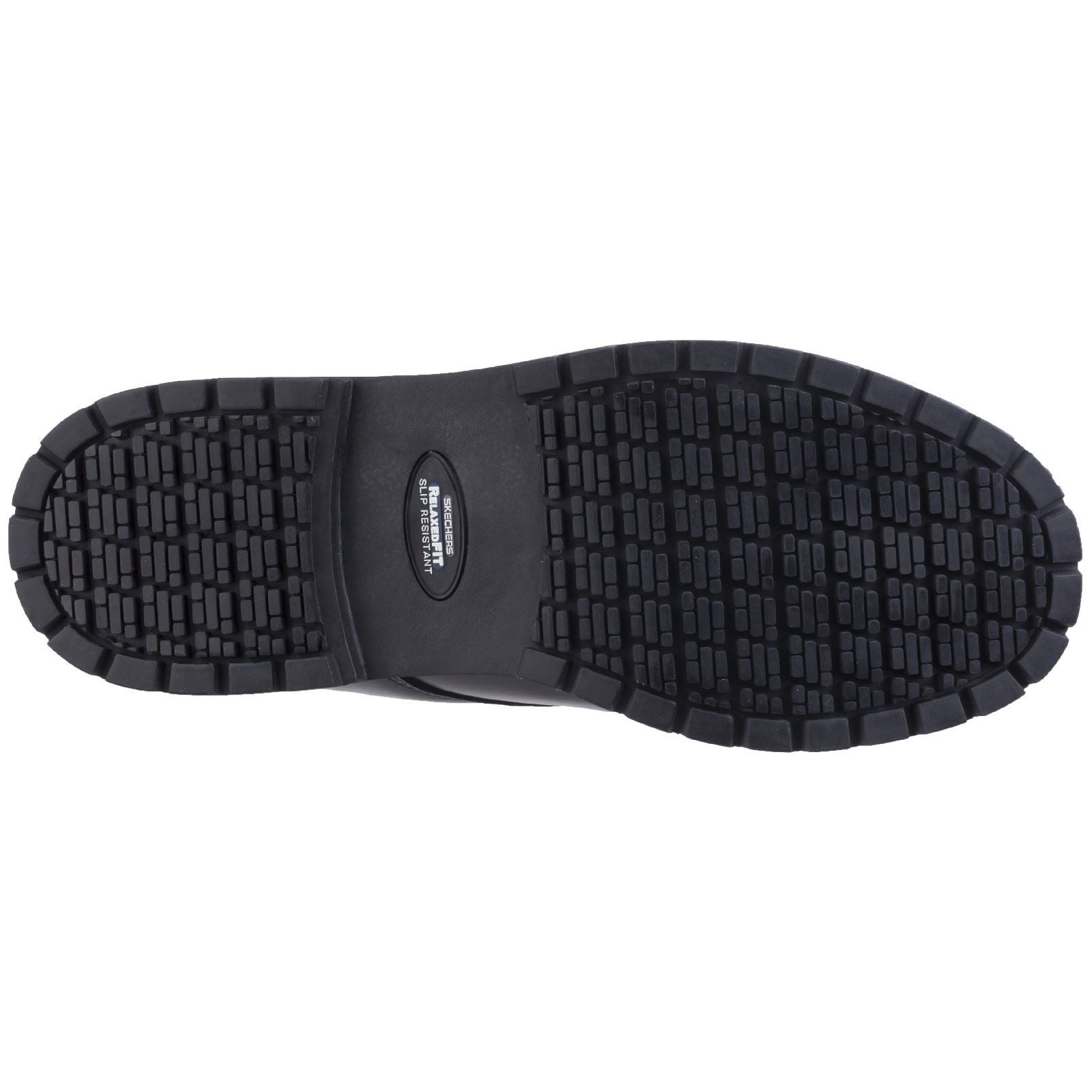 Skechers Workwear Cottonwood Elks Leather Men's Black Safety Shoes