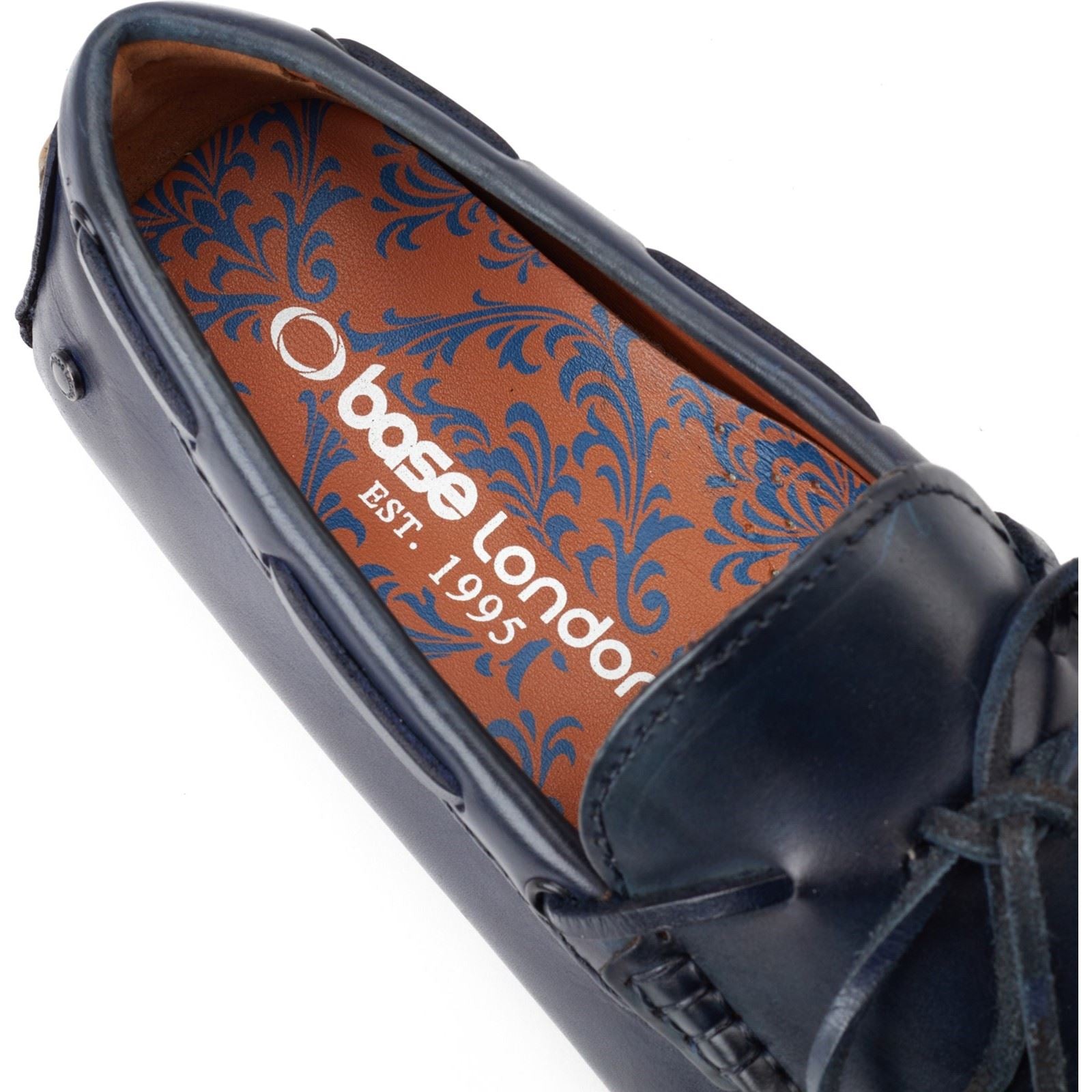 Base London Brooks Leather Men's Navy Loafers