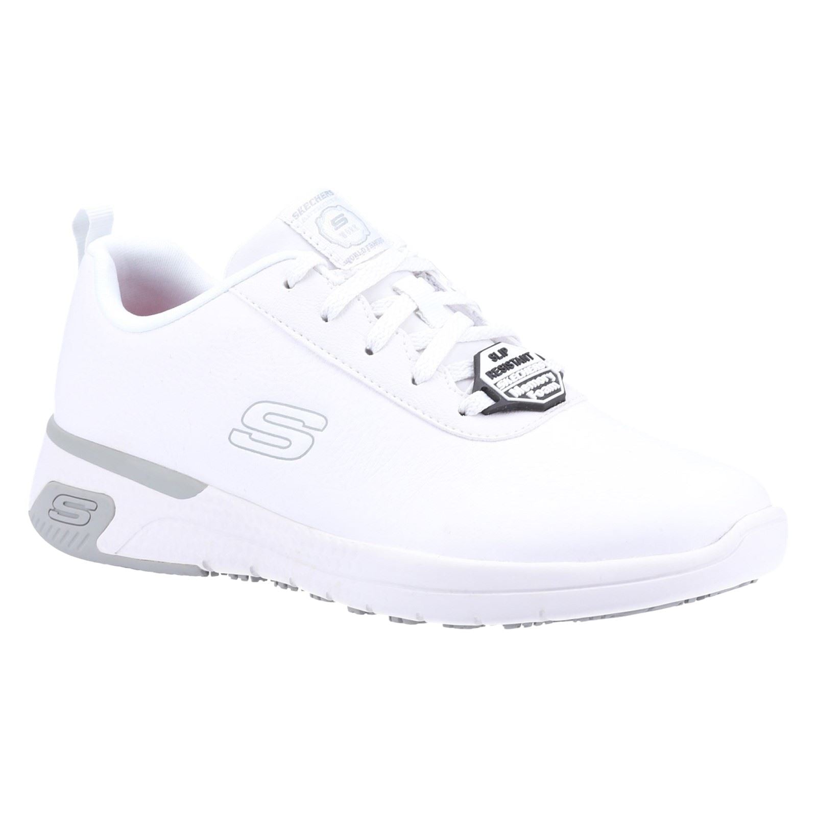 Skechers Workwear Marsing Gmina Leather Women's White Safety Trainers