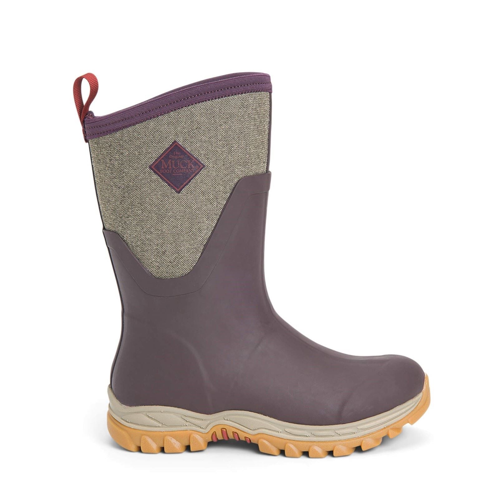 Muck Boots Women's Arctic Sport Mid Wellington Boots in Wine