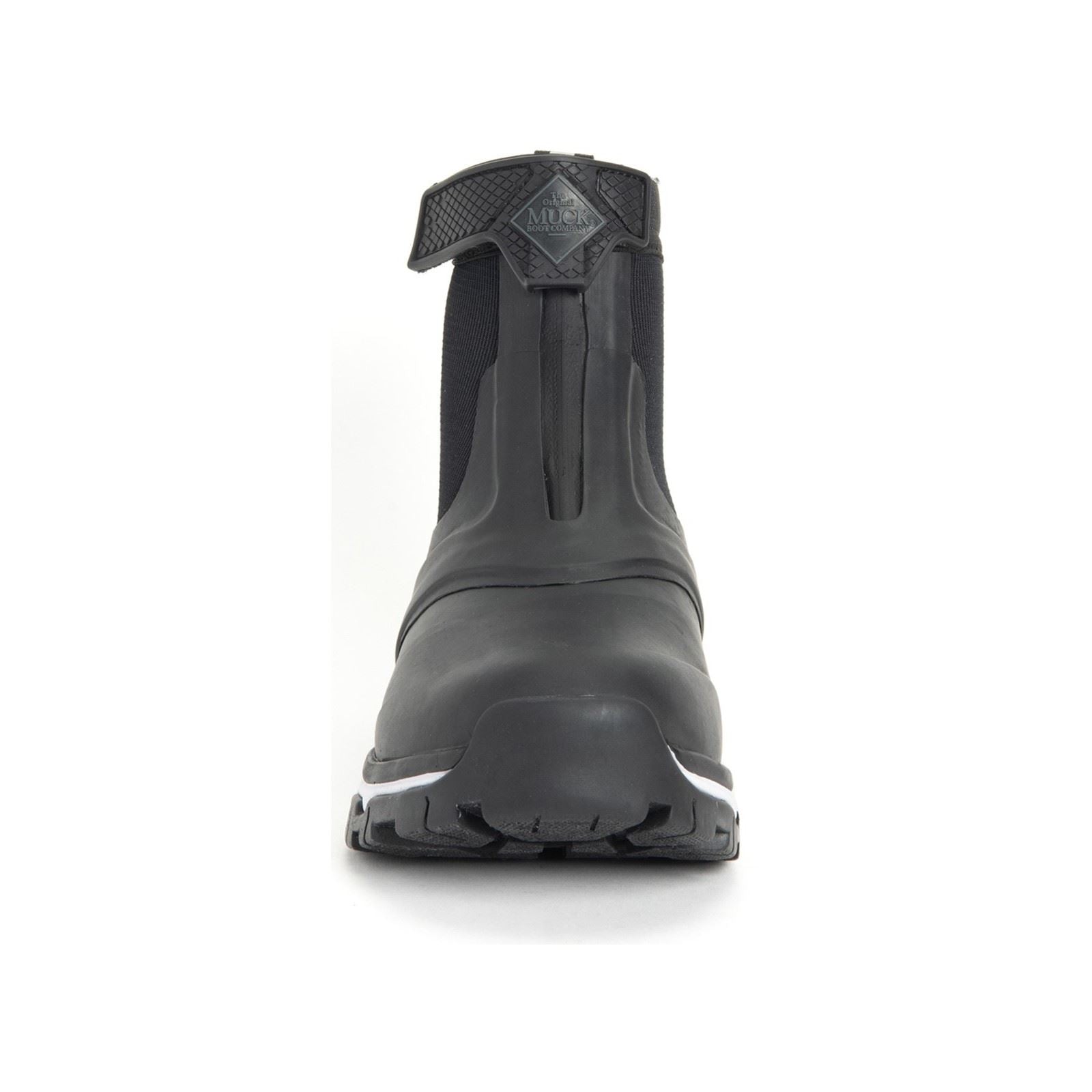 Muck Boots Women's Apex Mid Zip Wellington in Black/White