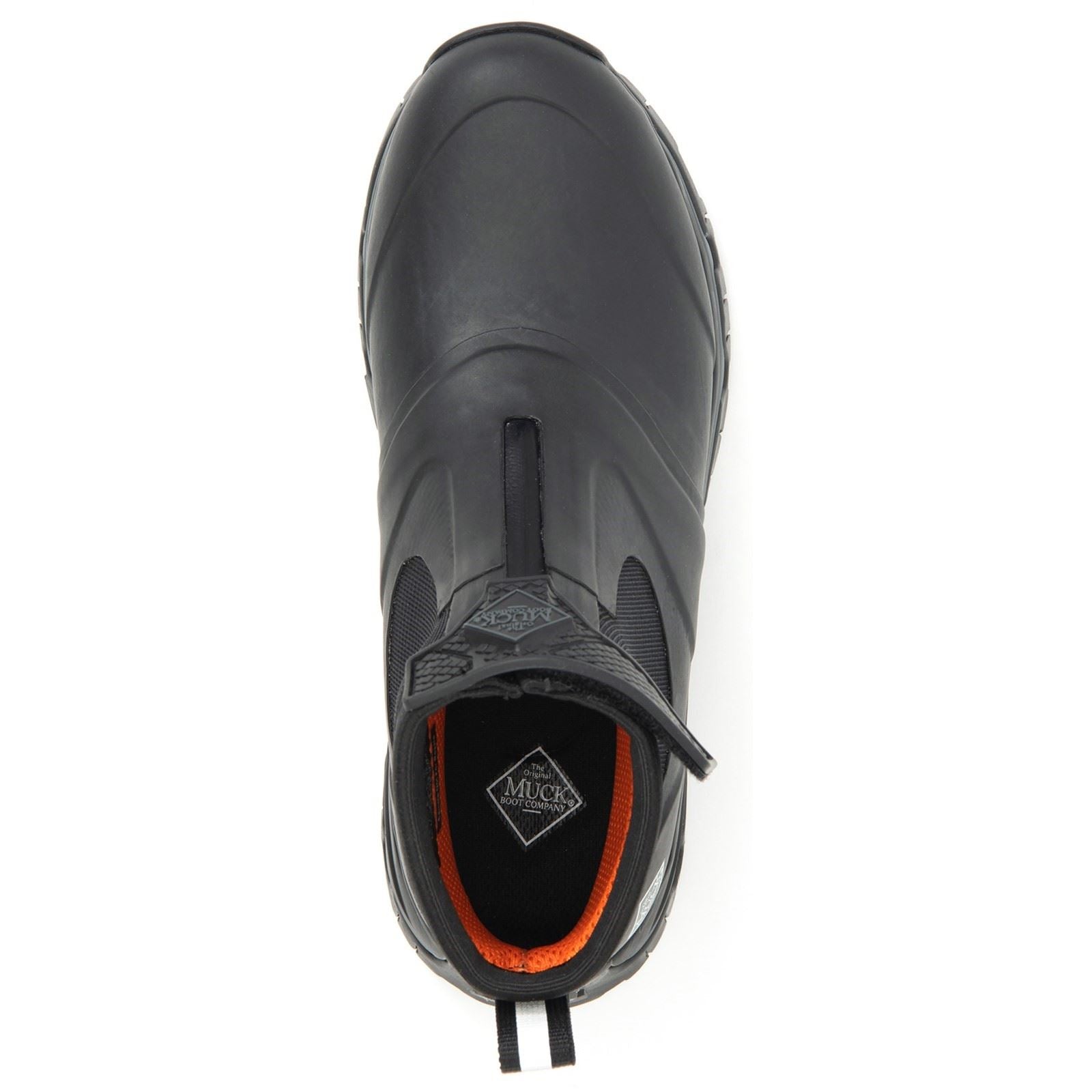 Muck Boots Men's Apex Mid Zip Wellingtons in Black/Dark Shadow