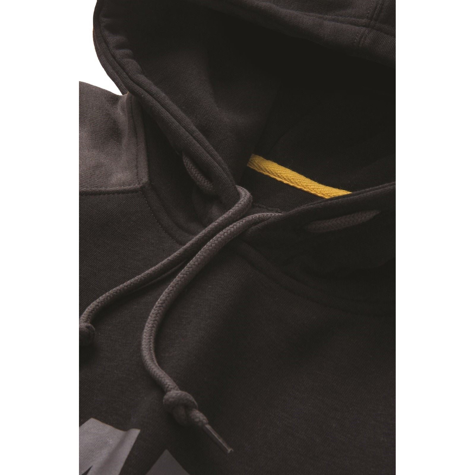 Caterpillar Men's Raglan Hooded Sweatshirt in Black/Magnet