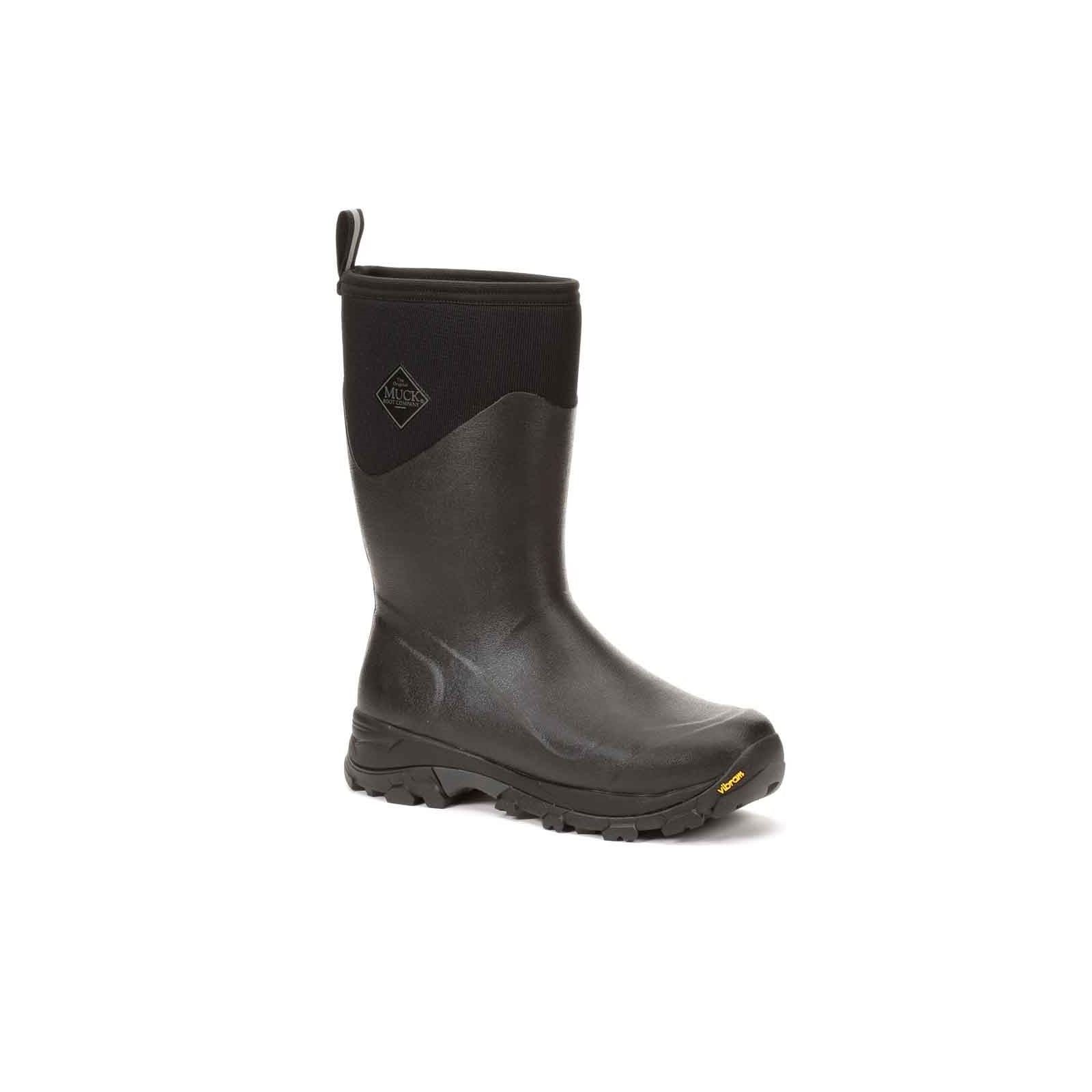 Muck Boots Men's Arctic Ice Mid Wellingtons in Black