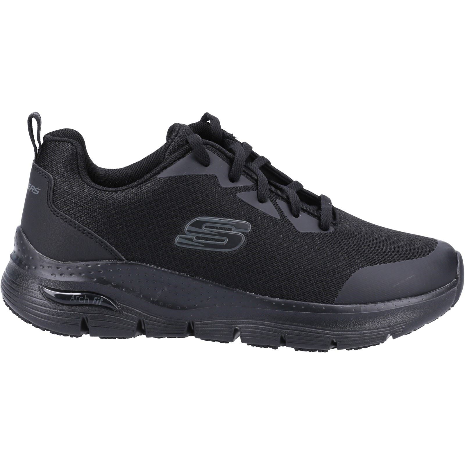 Skechers Workwear Arch Fit Sr Polyester Women's Black Safety Trainers