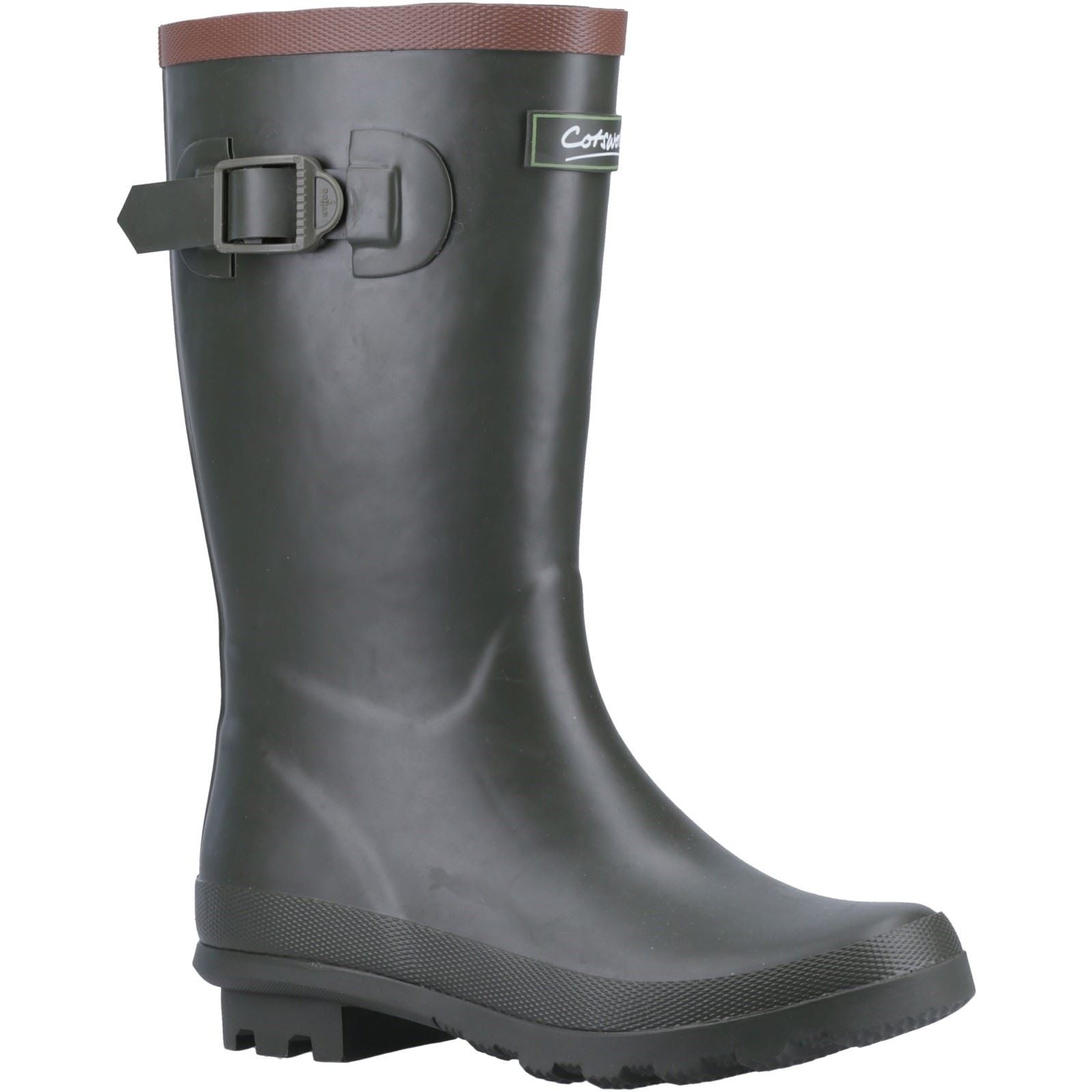 Cotswold Bowldown Rubber Junior Green Wellington Boots