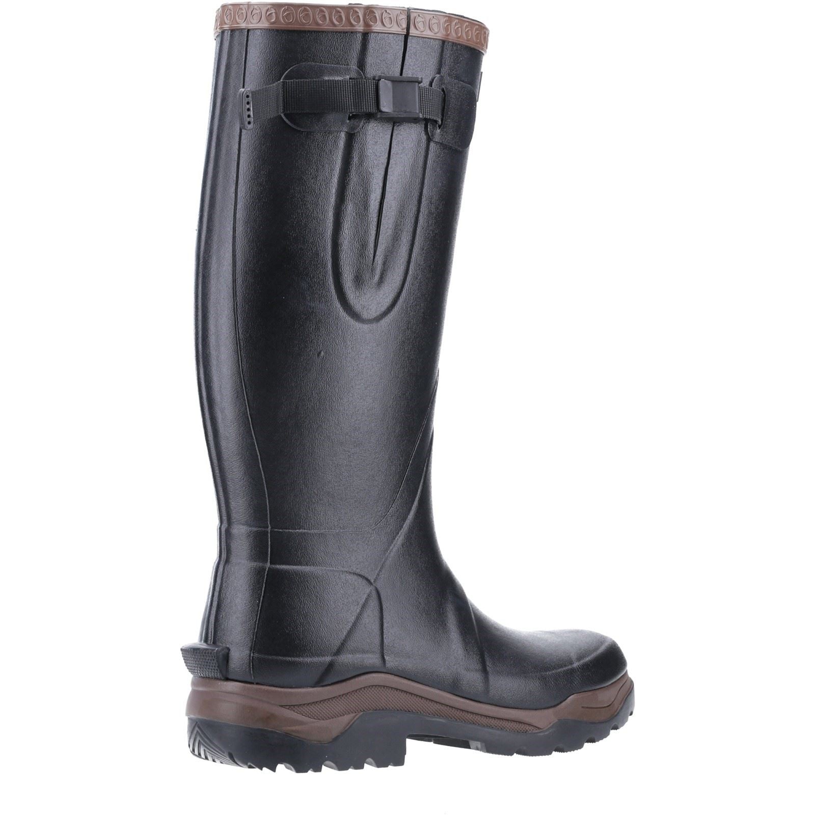 Cotswold Compass Synthetic Rubber Wellington in Black