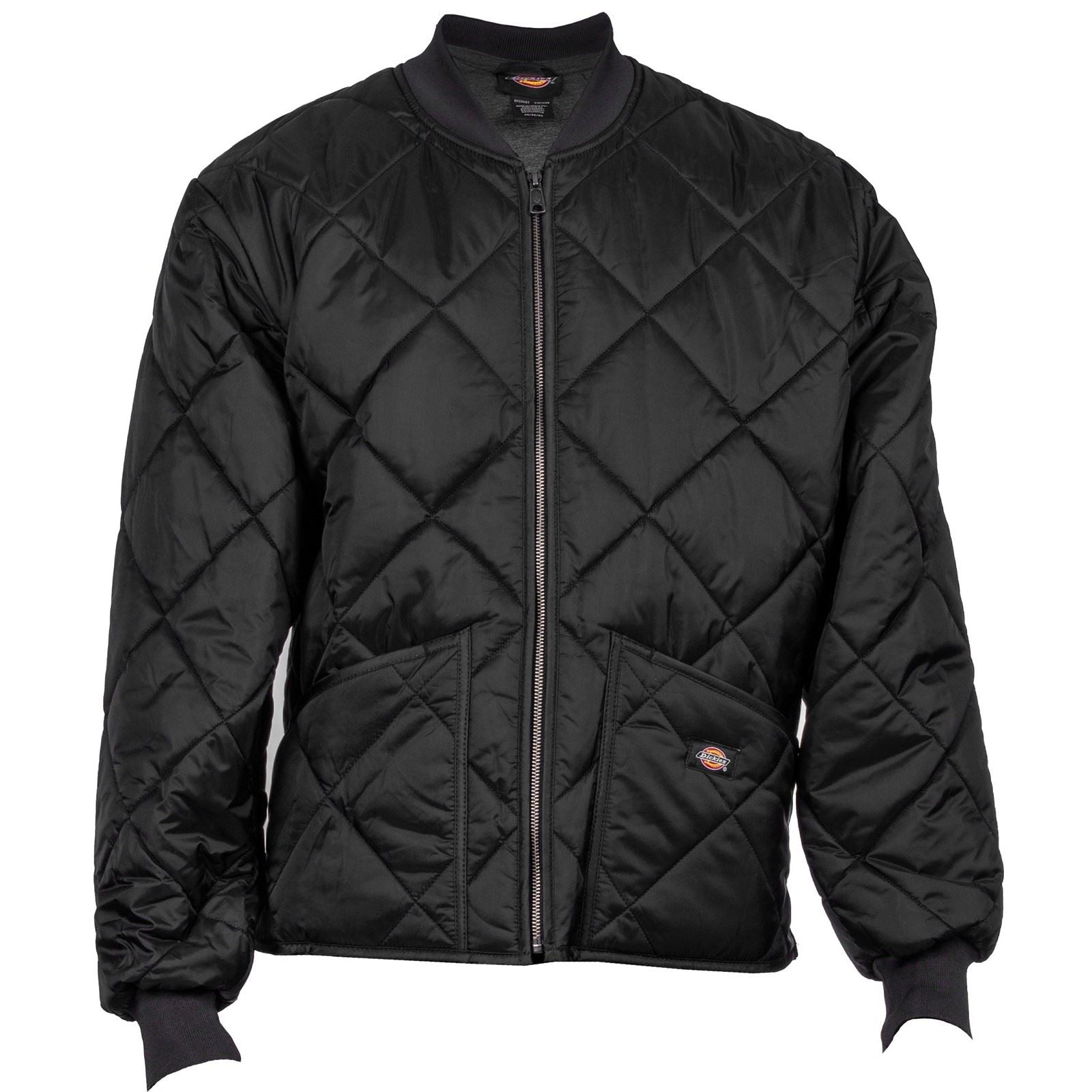 Dickies Men's Diamond Quilted Nylon Jacket in Black