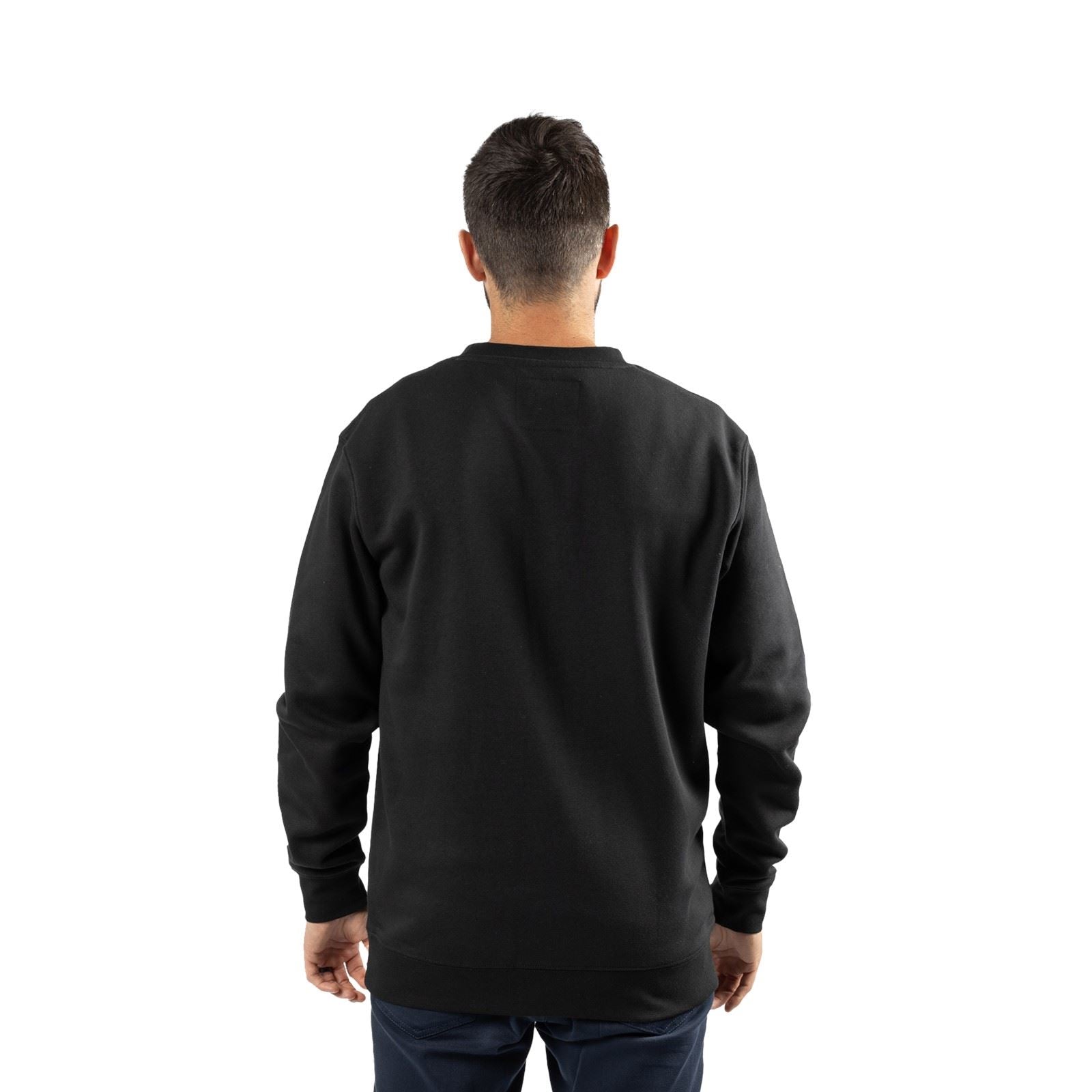 Caterpillar Men's Midweight Crewneck Sweatshirt in Black