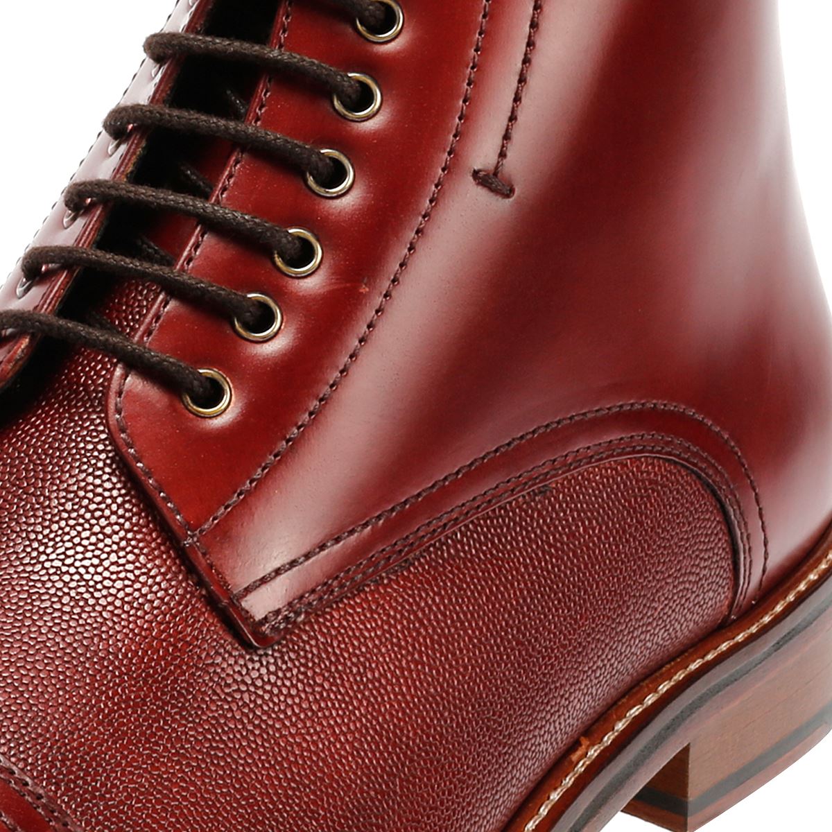 Ben Sherman Harrington Brush Off Leather Men's Burgundy Boots