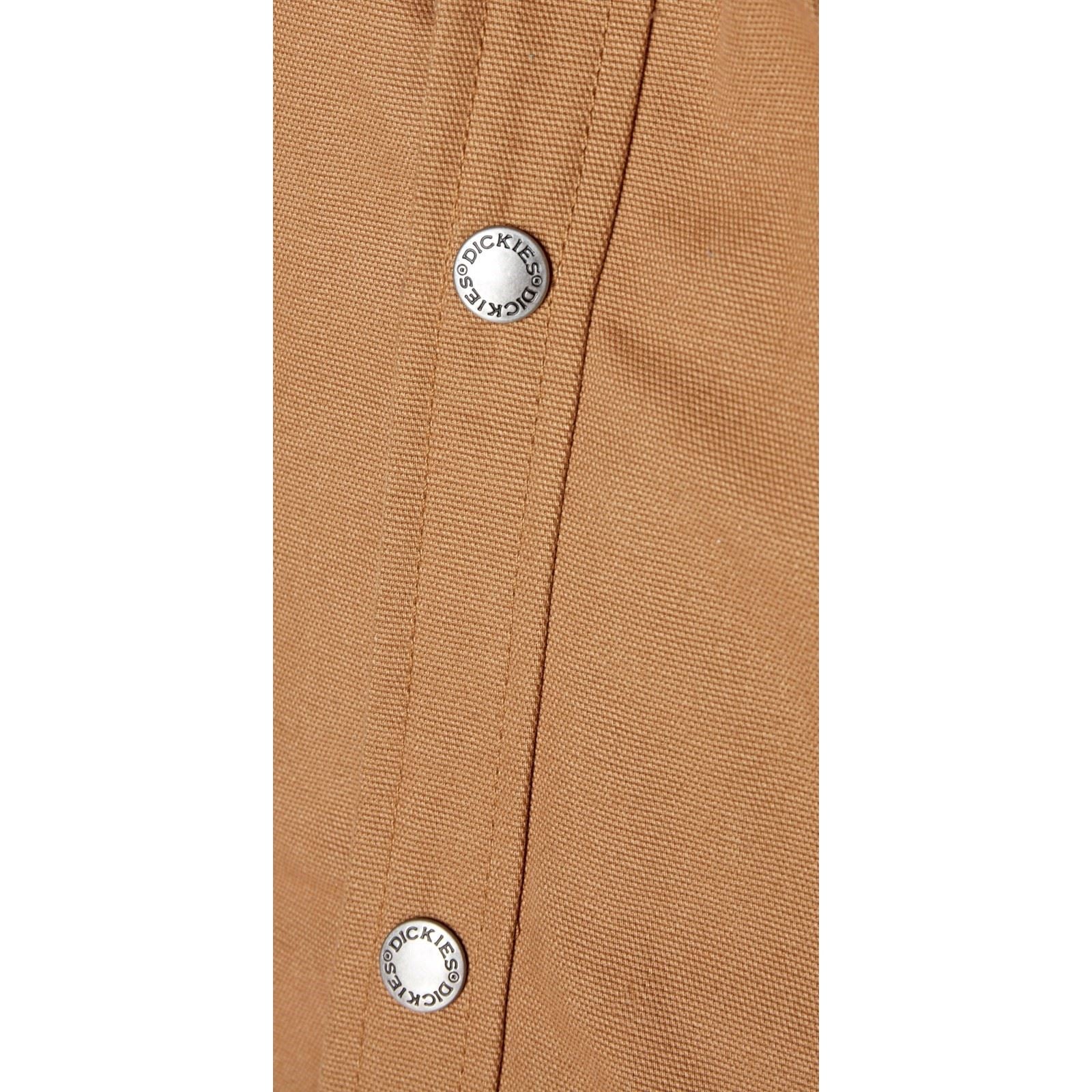 Dickies Men's Duck Shirt Jacket in Brown Duck