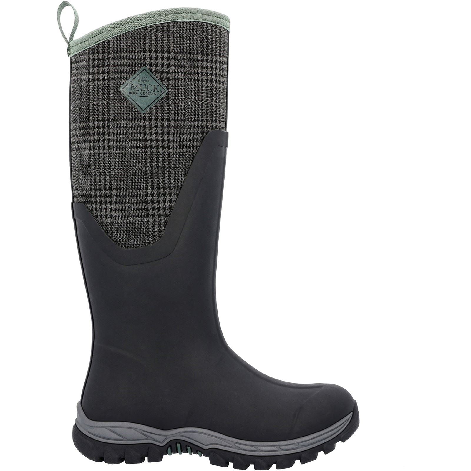 Muck Boots Women's MB Arctic Sport II Tall Wellingtons in Black/Plaid