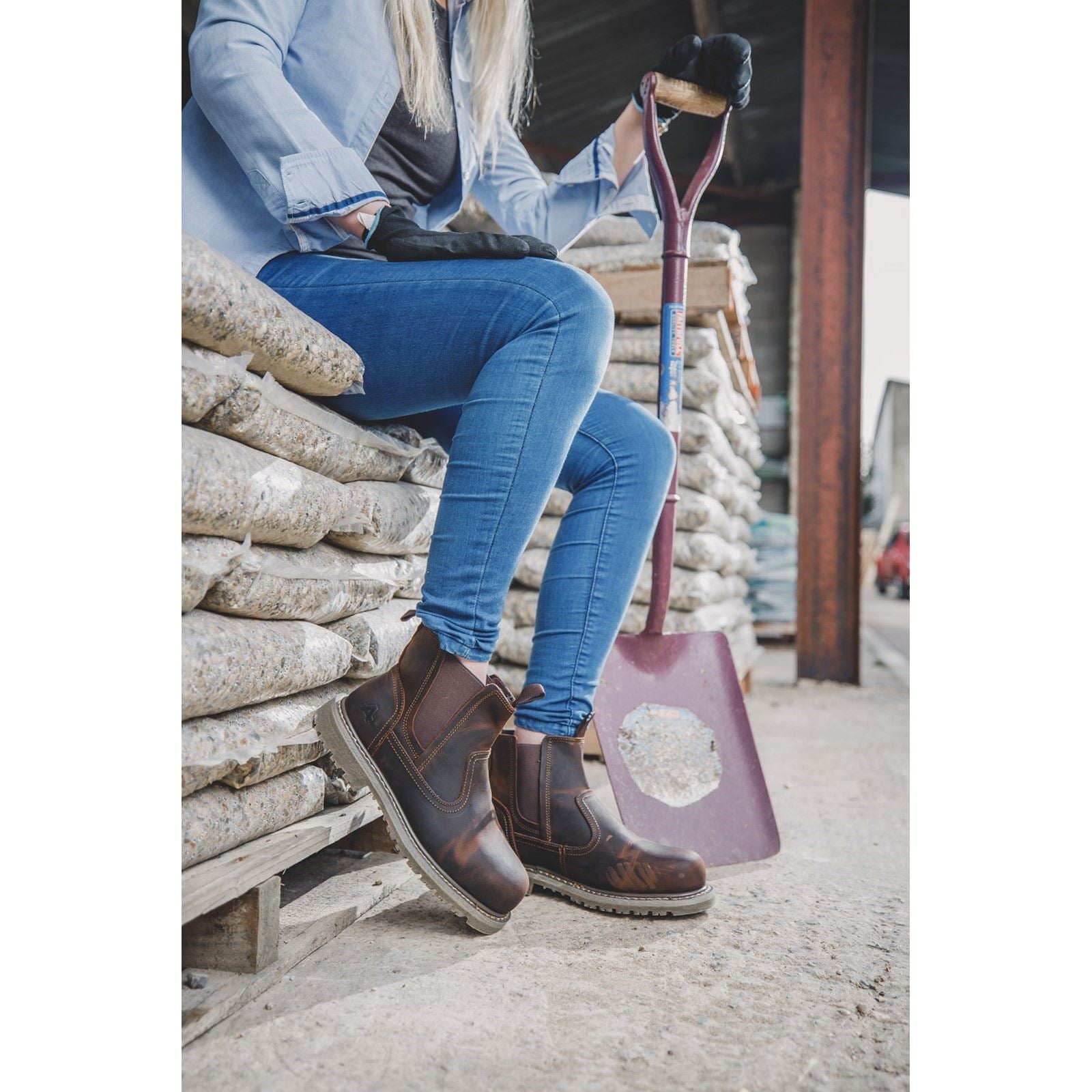 Amblers Safety Women's AS101 Alice Safety Boot in Brown