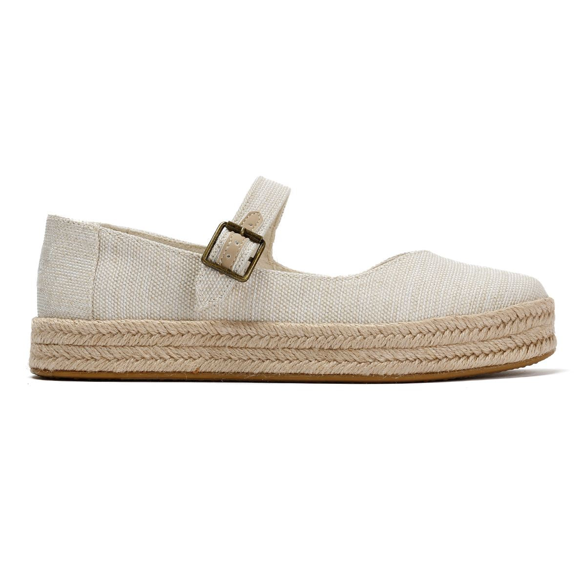 TOMS Carolina Mary Jane Textile Women's Natural Espadrilles