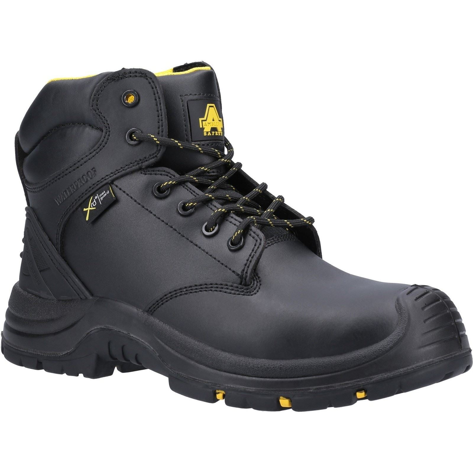 Amblers Safety AS303C Wrekin Metal Free Metatarsal Waterproof Safety Boot in Black