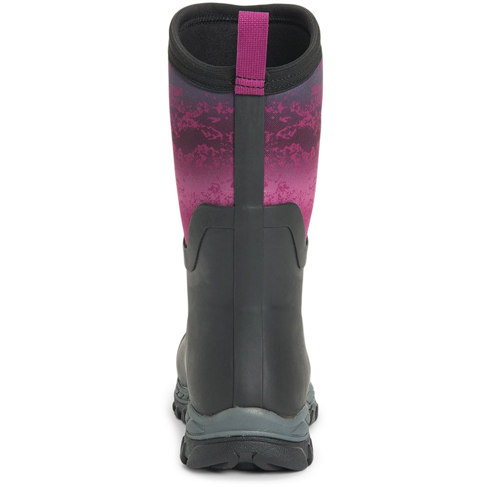 Muck Boots Women's Arctic Sport Mid Wellington Boots in Black/Magenta