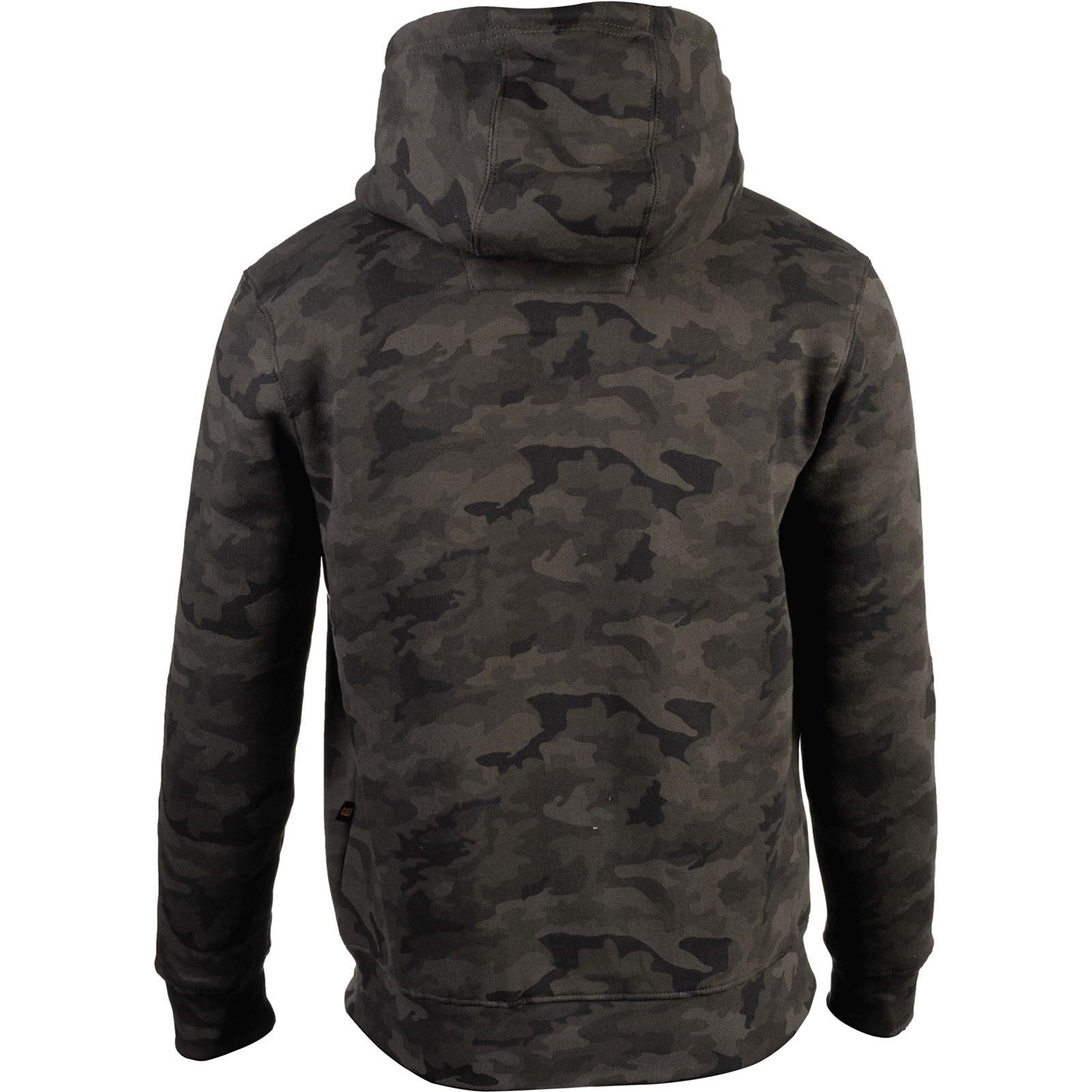 Caterpillar Men's Trademark Hooded Sweatshirt in Night Camo