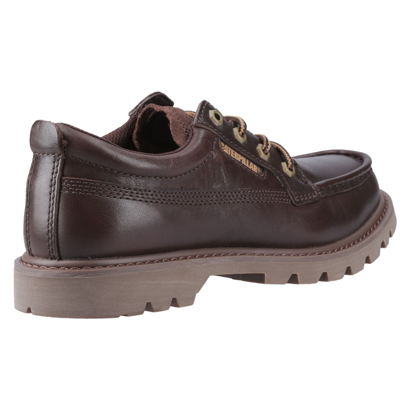 CAT Lifestyle Colorado Moc Toe Low Leather Men's Dark Brown Lace-Up Shoes