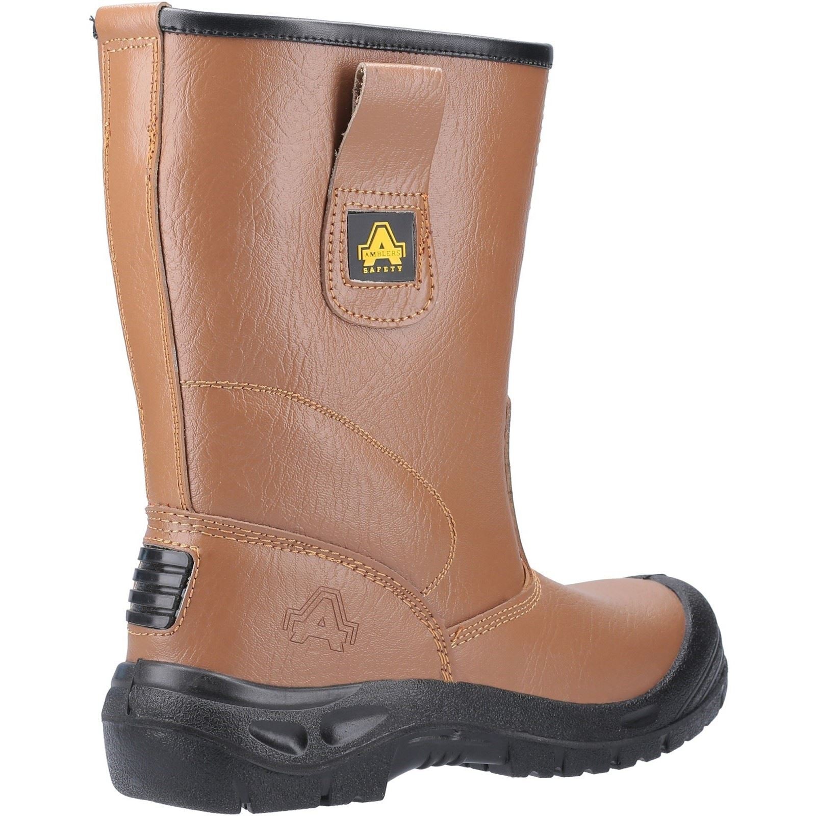 Amblers Safety FS142 Water Resistant Pull On Safety Rigger Boot in Tan