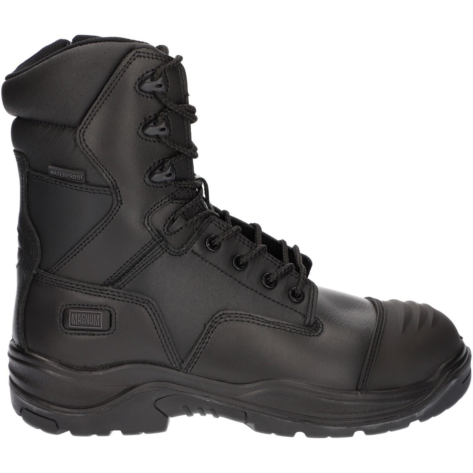 Magnum Men's Rigmaster 8.0 Side-Zip CT CP WP Uniform Safety Boot in Black