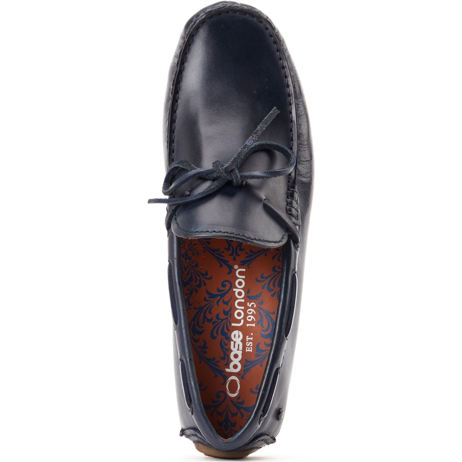 Base London Brooks Leather Men's Navy Loafers