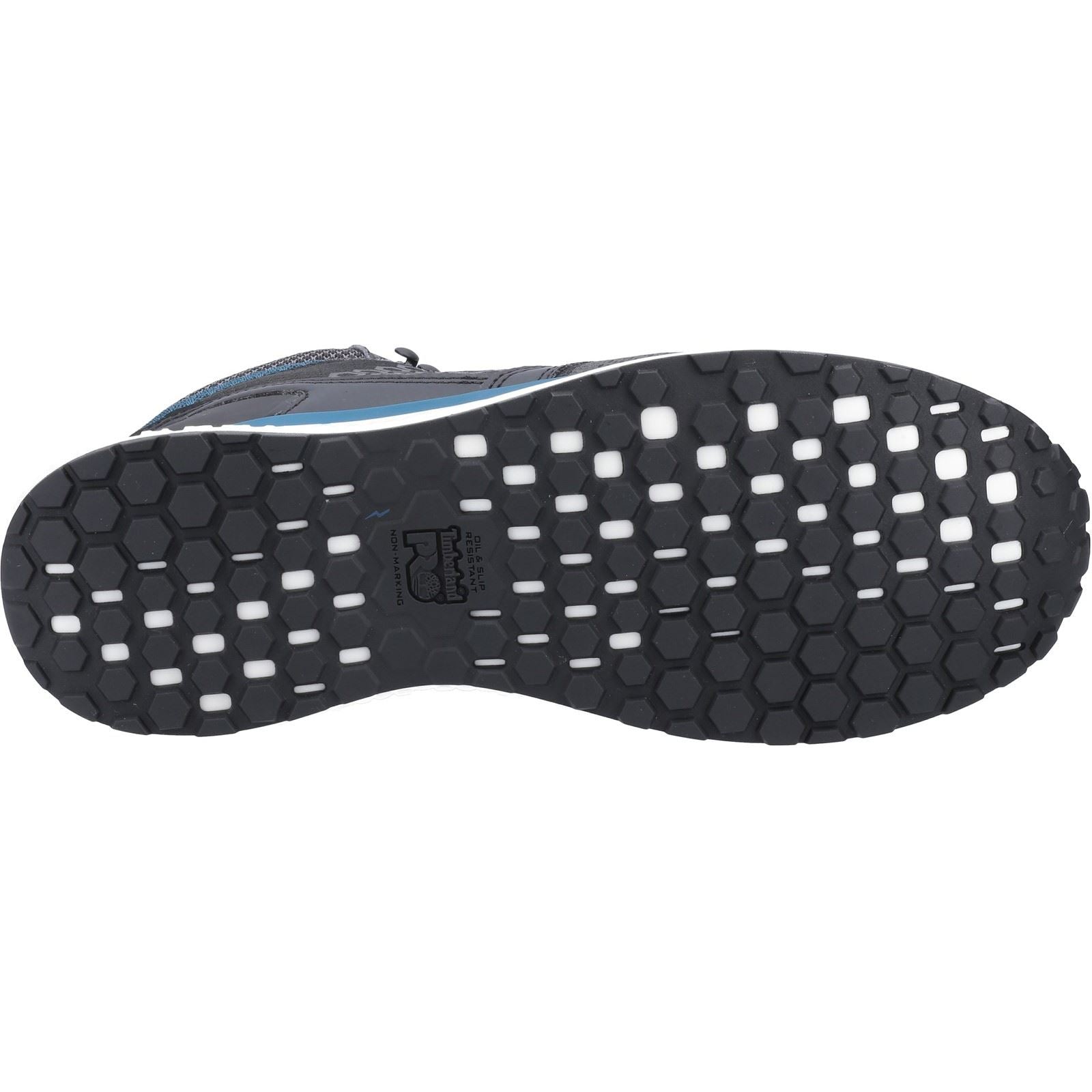 Timberland Pro Men's Reaxion Mid Composite Safety Boot in Black/Blue