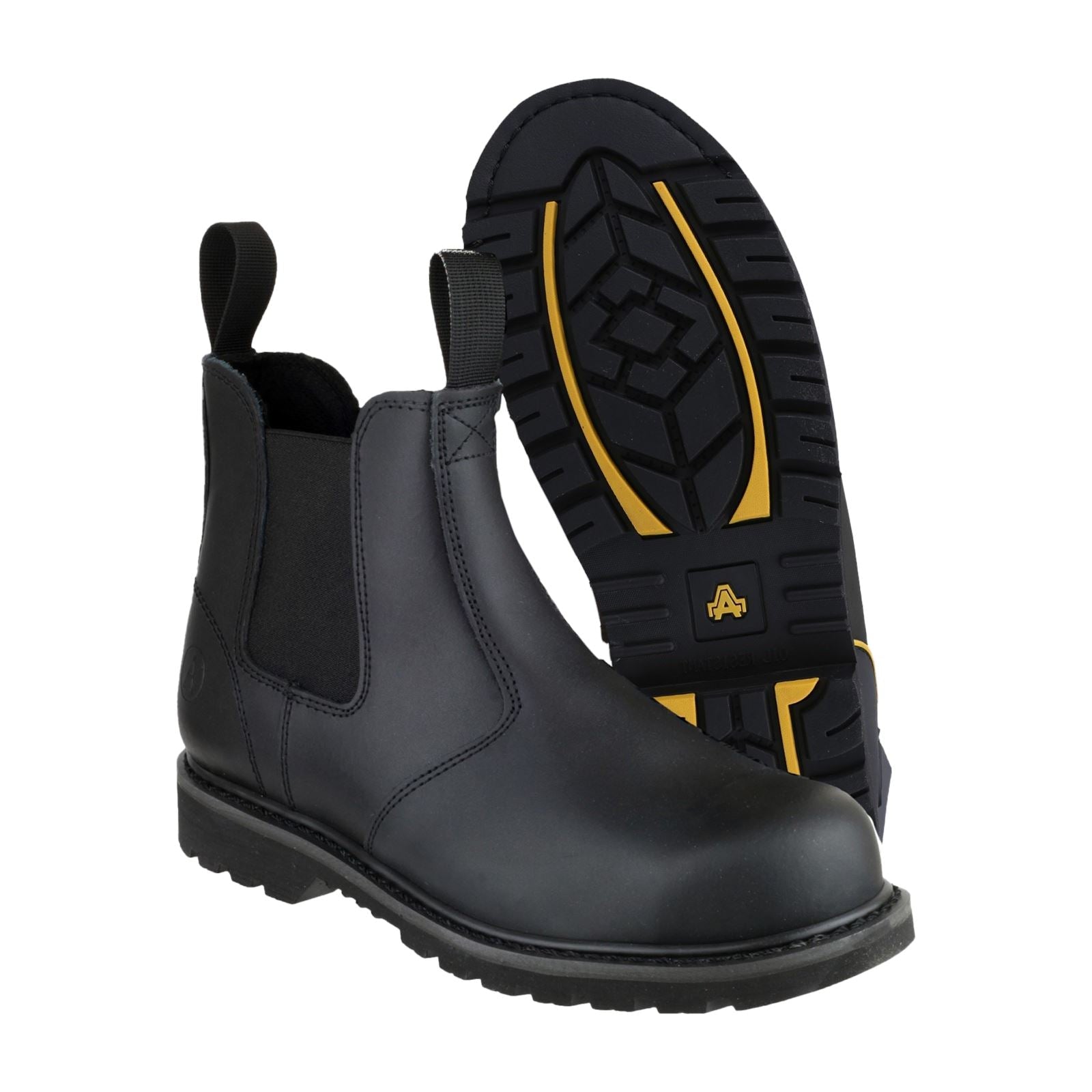 Amblers Safety FS5 Goodyear Welted Pull on Safety Dealer Boot in Black