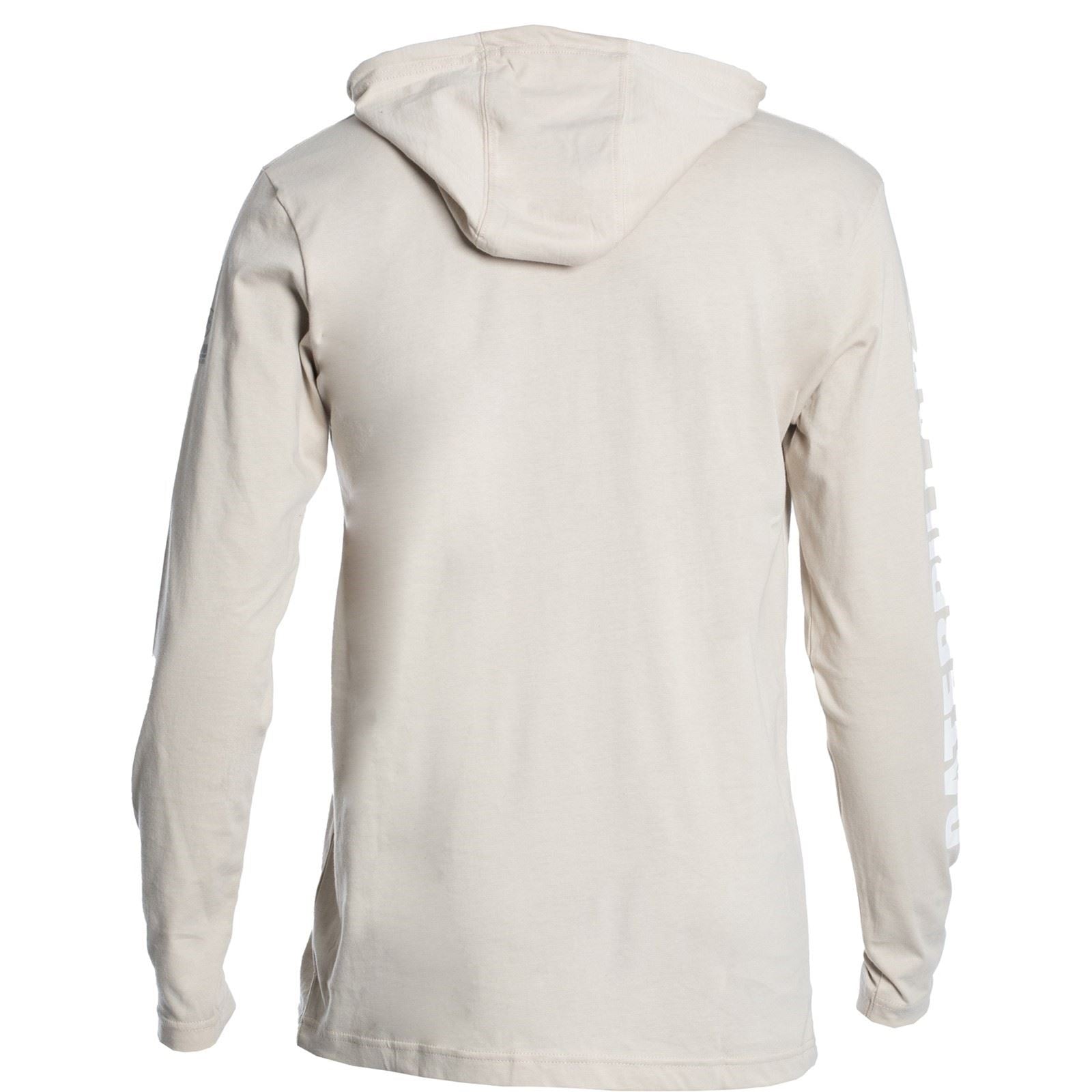 Caterpillar Men's Hooded Long Sleeve Tee in Peyote