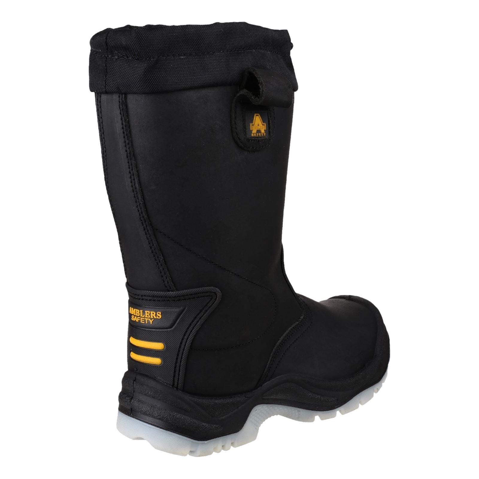 Amblers Safety FS209 Water Resistant Pull On Safety Rigger Boot in Black
