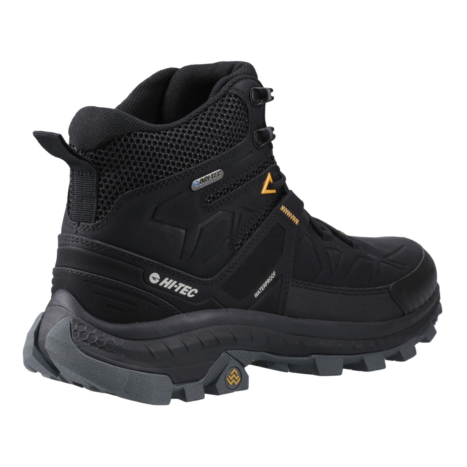 Hi-Tec Rainier Polyester Men's Black Hiking Boots