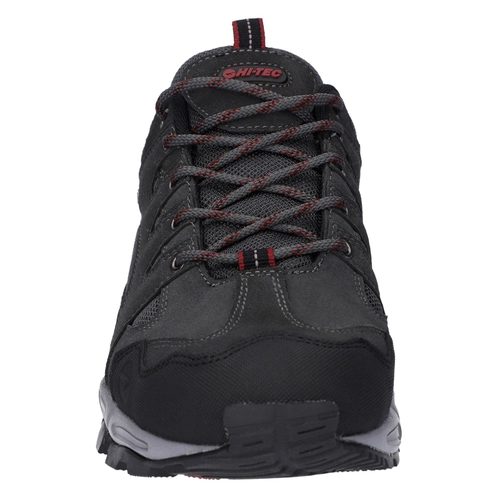 Hi-Tec Auckland Lite Leather Men's Graphite Grey/Dark Red Hiking Boots
