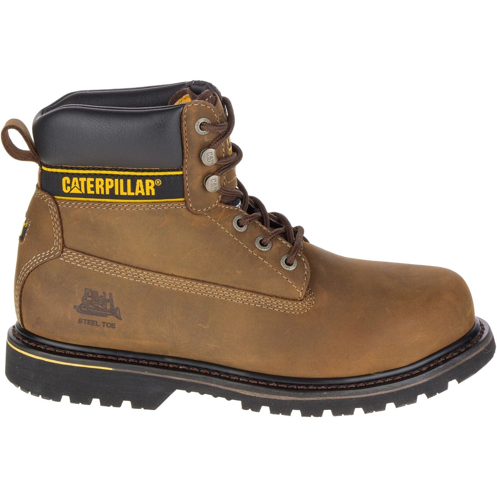 Caterpillar Men's Holton Safety Boot in Brown