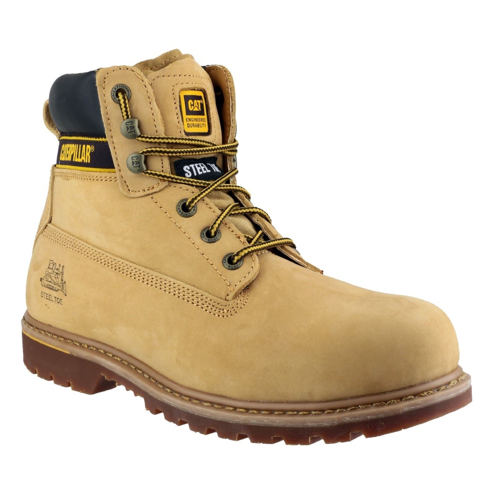 Caterpillar Men's Holton S3 Safety Boot in Honey
