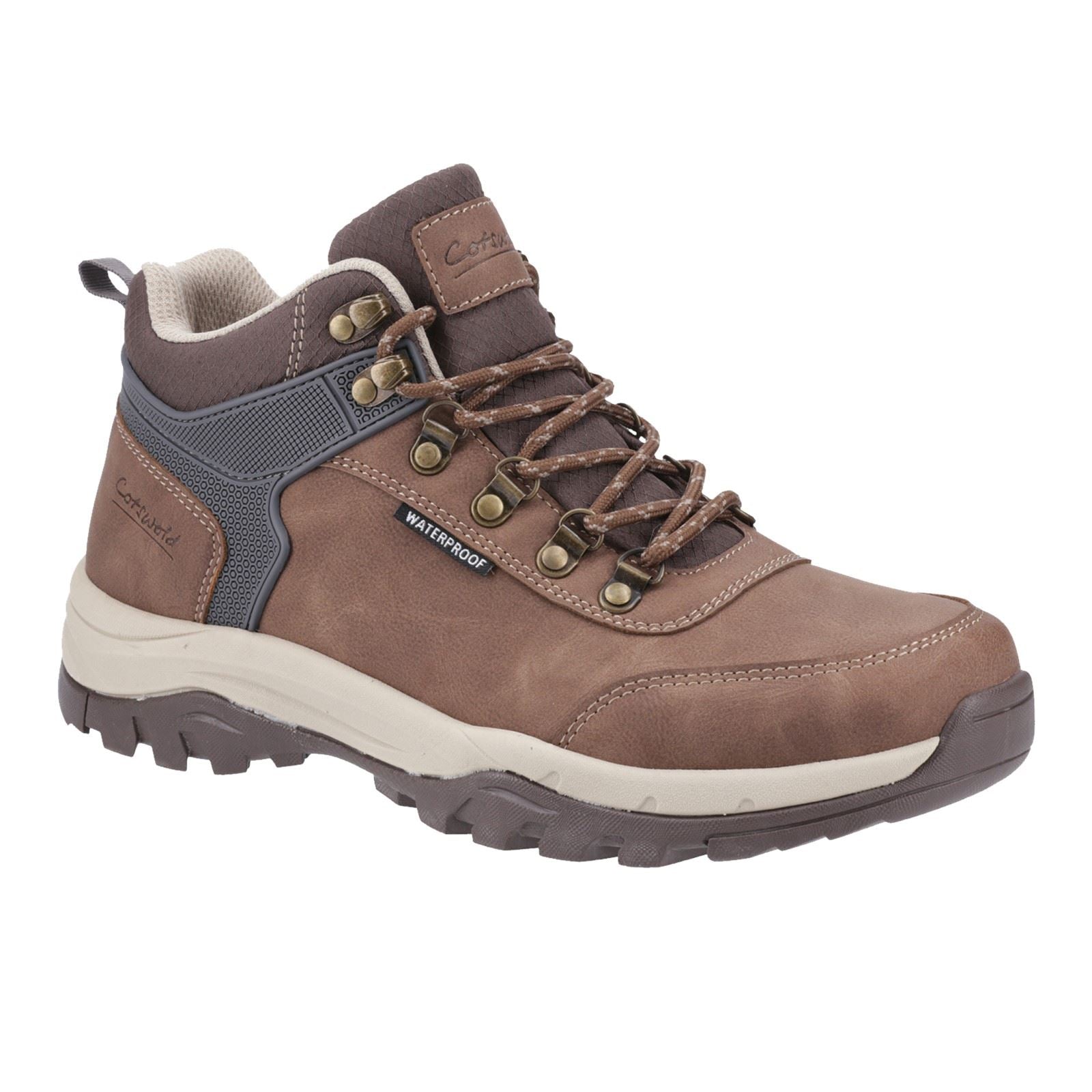 Cotswold Overbury Polyurethane Men's Brown Hiking Boots