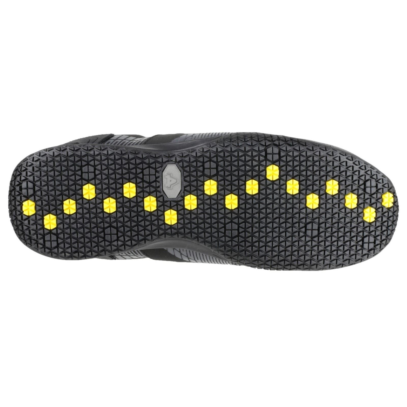 Amblers Safety Men's FS29C Waterproof Metal Free Non Leather Safety Trainer in Black