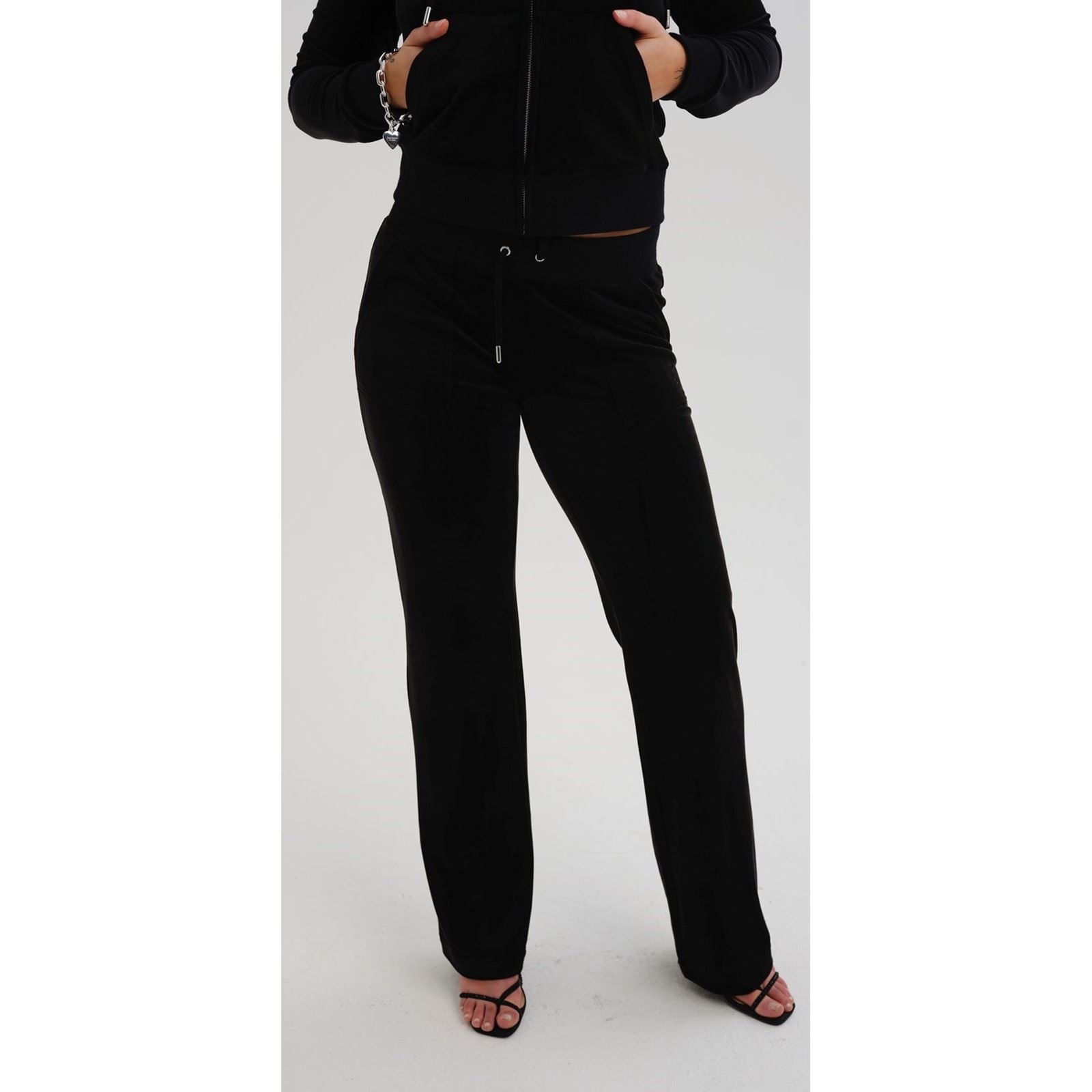 Juicy Couture Del Ray Polyester Women's Black Joggers