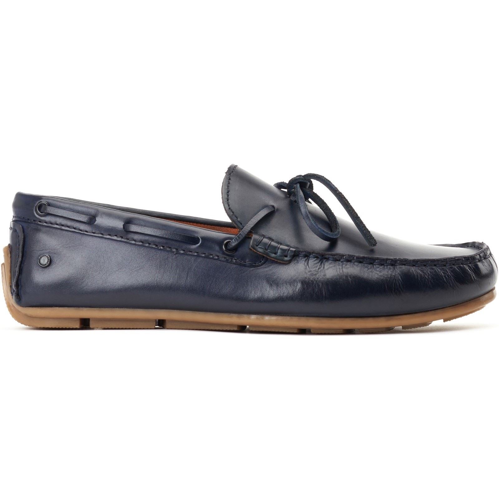Base London Brooks Leather Men's Navy Loafers