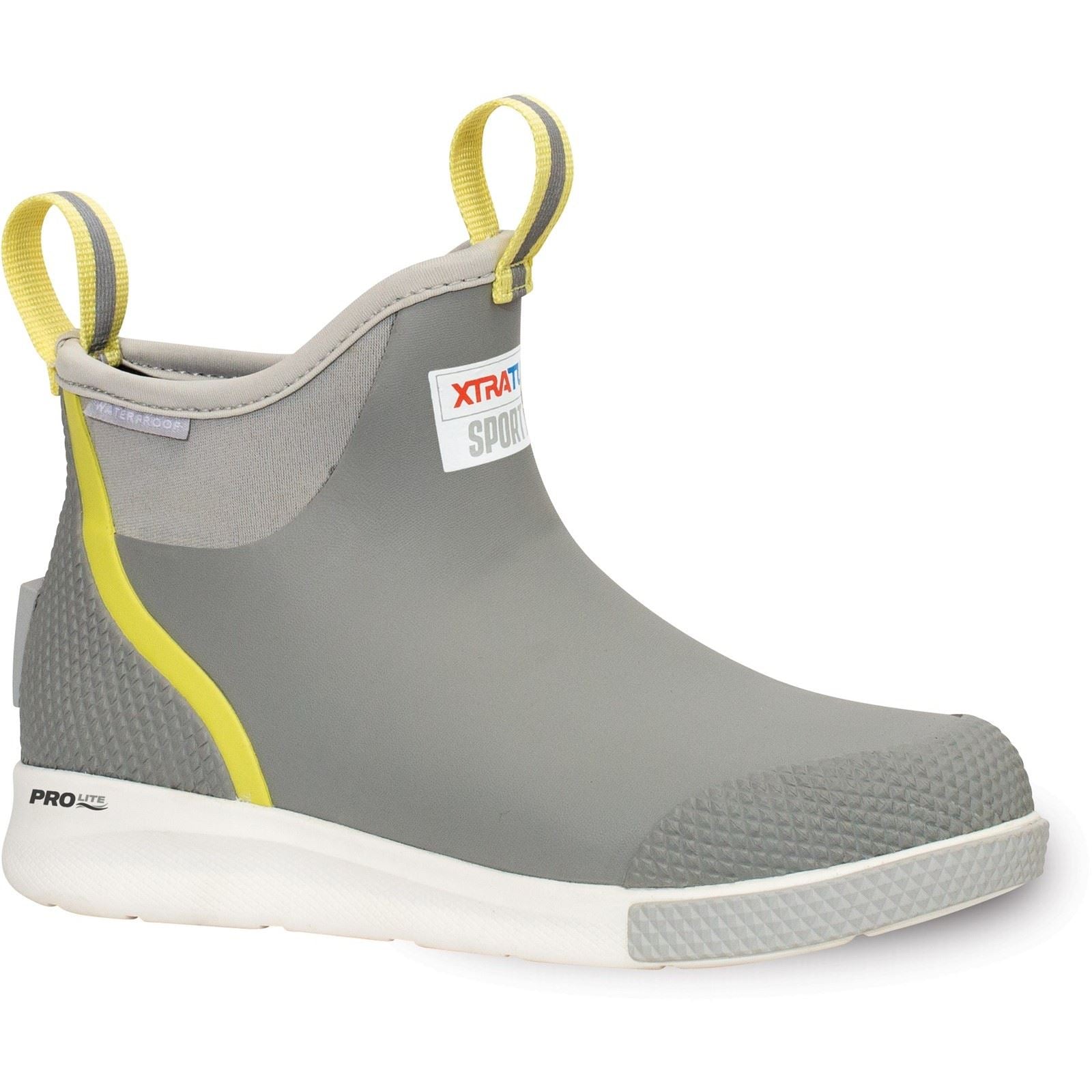 Xtratuf Women's Ankle Deck Boot Sport in Grey/Yellow