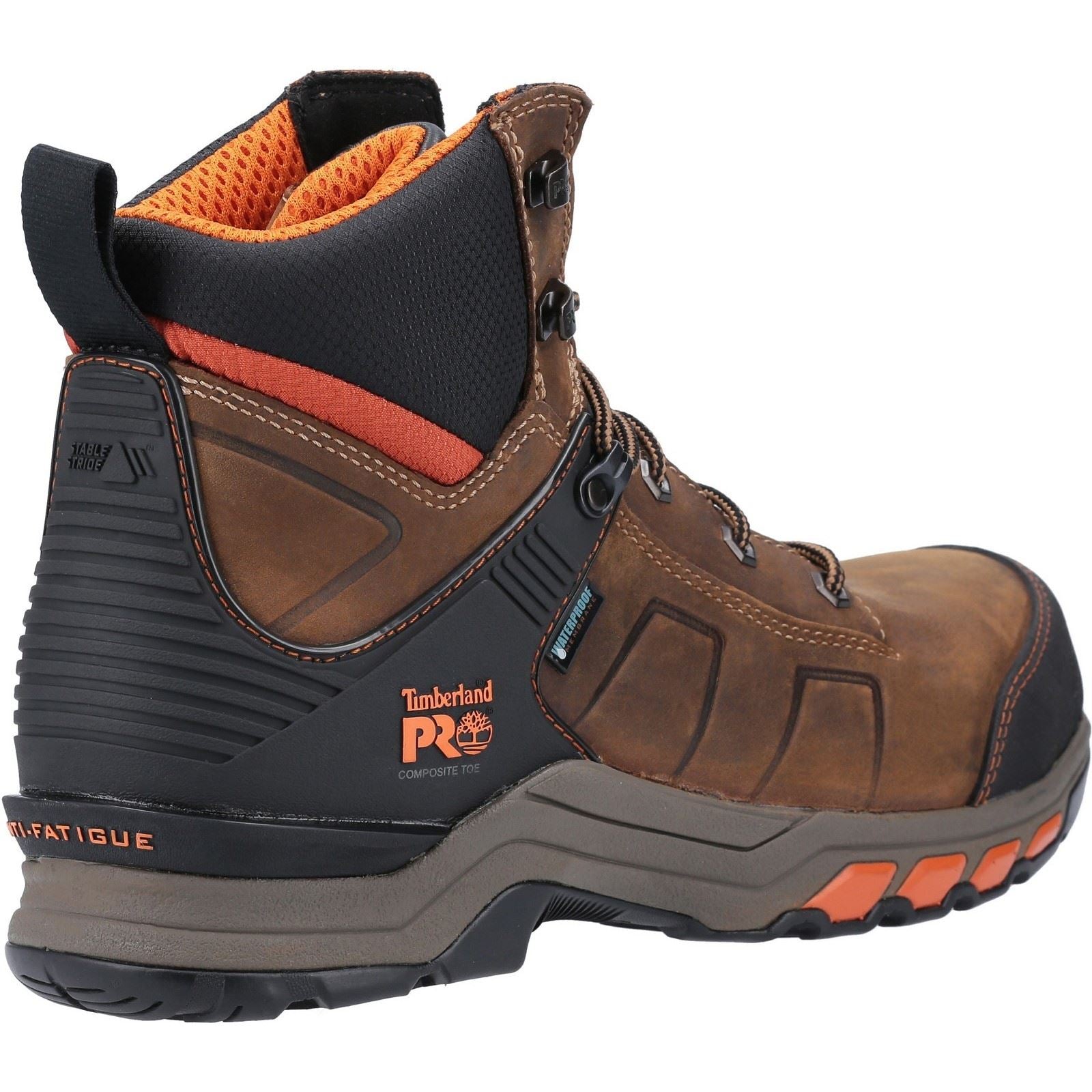 Timberland Pro Men's Hypercharge Composite Safety Toe Work Boot in Brown/Orange