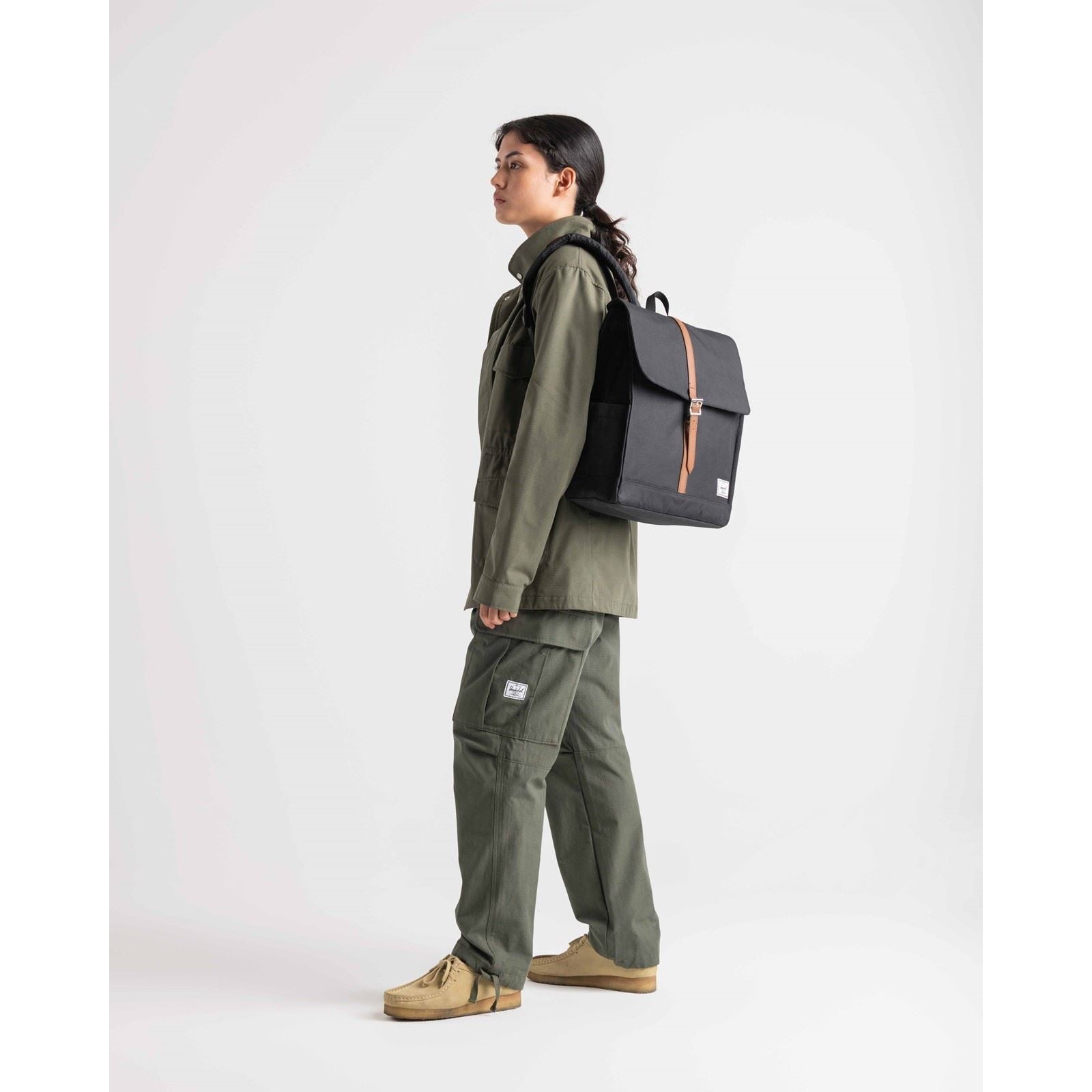 Herschel Bags City Backpack Polyester Unisex Adults's Black Backpack