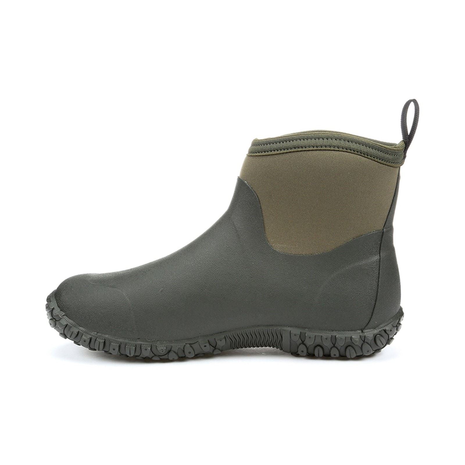 Muck Boots Men's Muckster II Ankle All Purpose Lightweight shoe in Black/Moss
