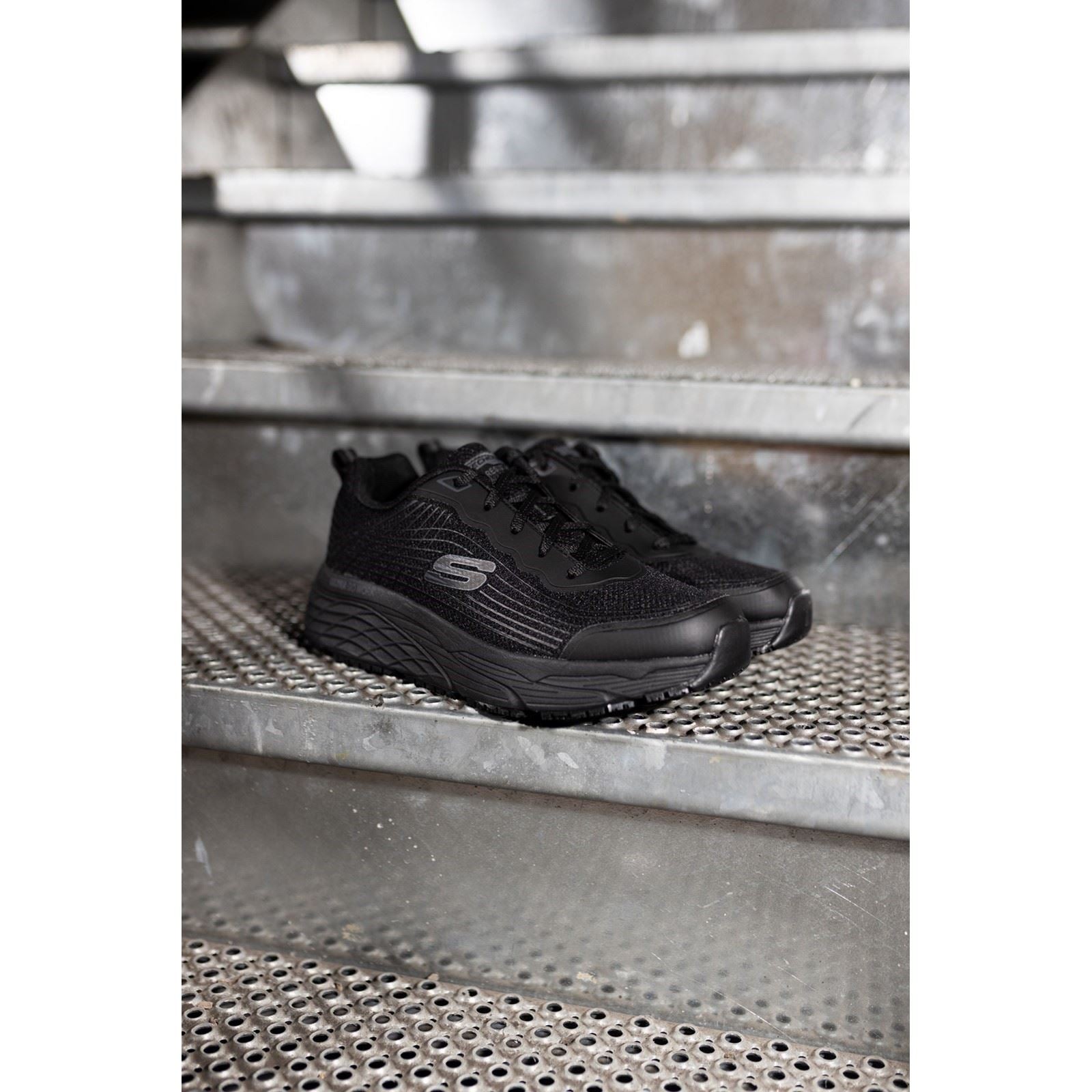 Skechers Workwear Relaxed Fit Textile Men's Black Safety Trainers