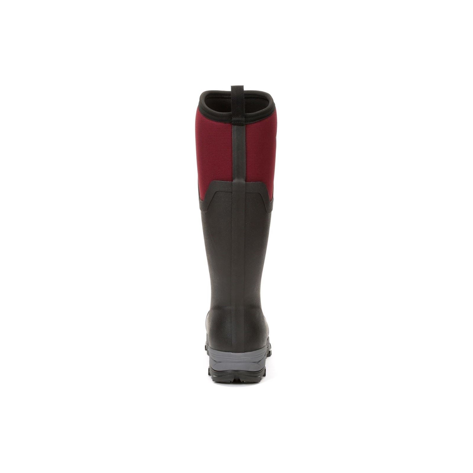 Muck Boots Women's Arctic Ice Tall Wellingtons in Black/Maroon