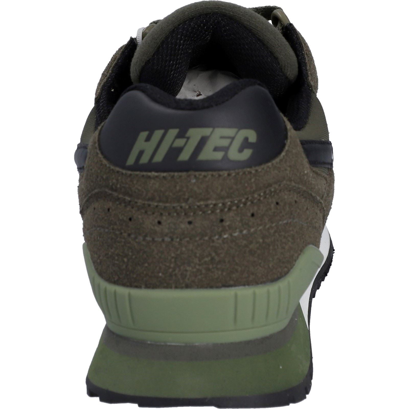Hi-Tec Silver Shadow PU Suede/Polyester Dark Olive Lace-Up Shoes